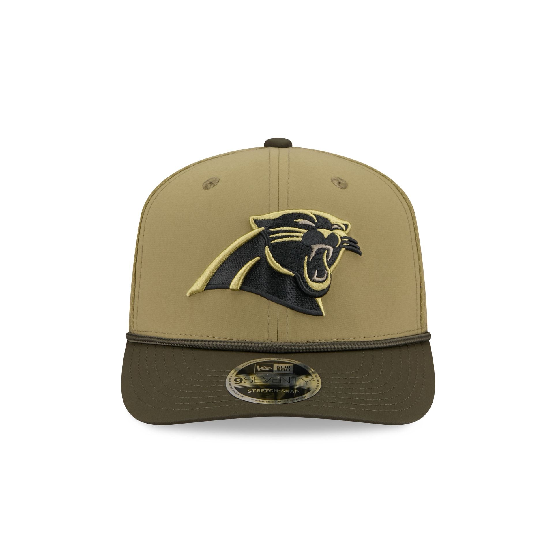 Alternative view of Carolina Panthers 2025 Salute To Service 9Seventy Trucker Hat