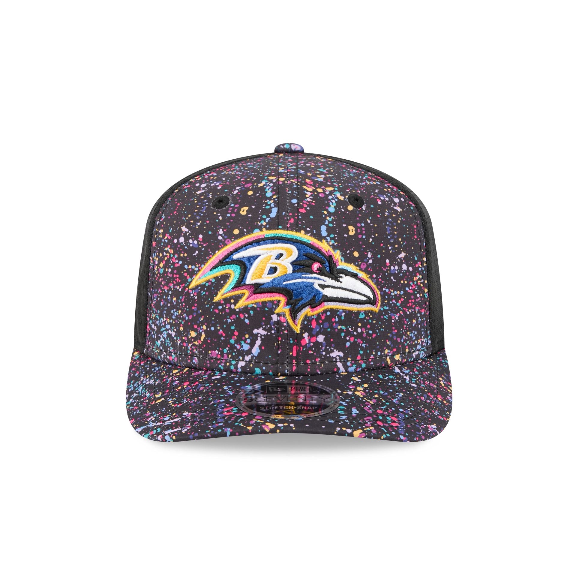 Alternative view of Baltimore Ravens 2025 Crucial Catch 9Seventy Trucker Hat