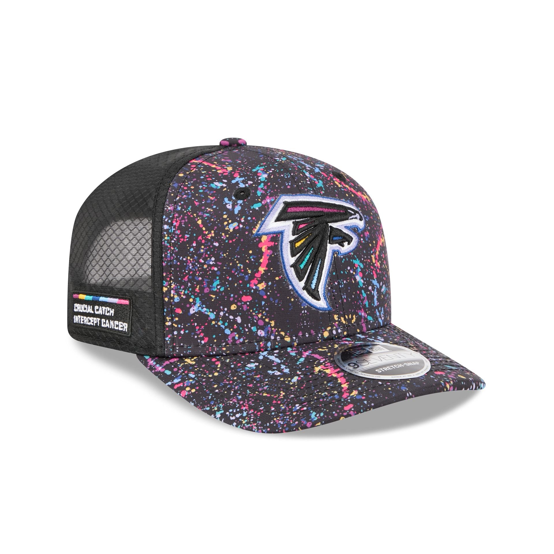 Atlanta Falcons 2025 Crucial Catch 9Seventy Trucker Hat
