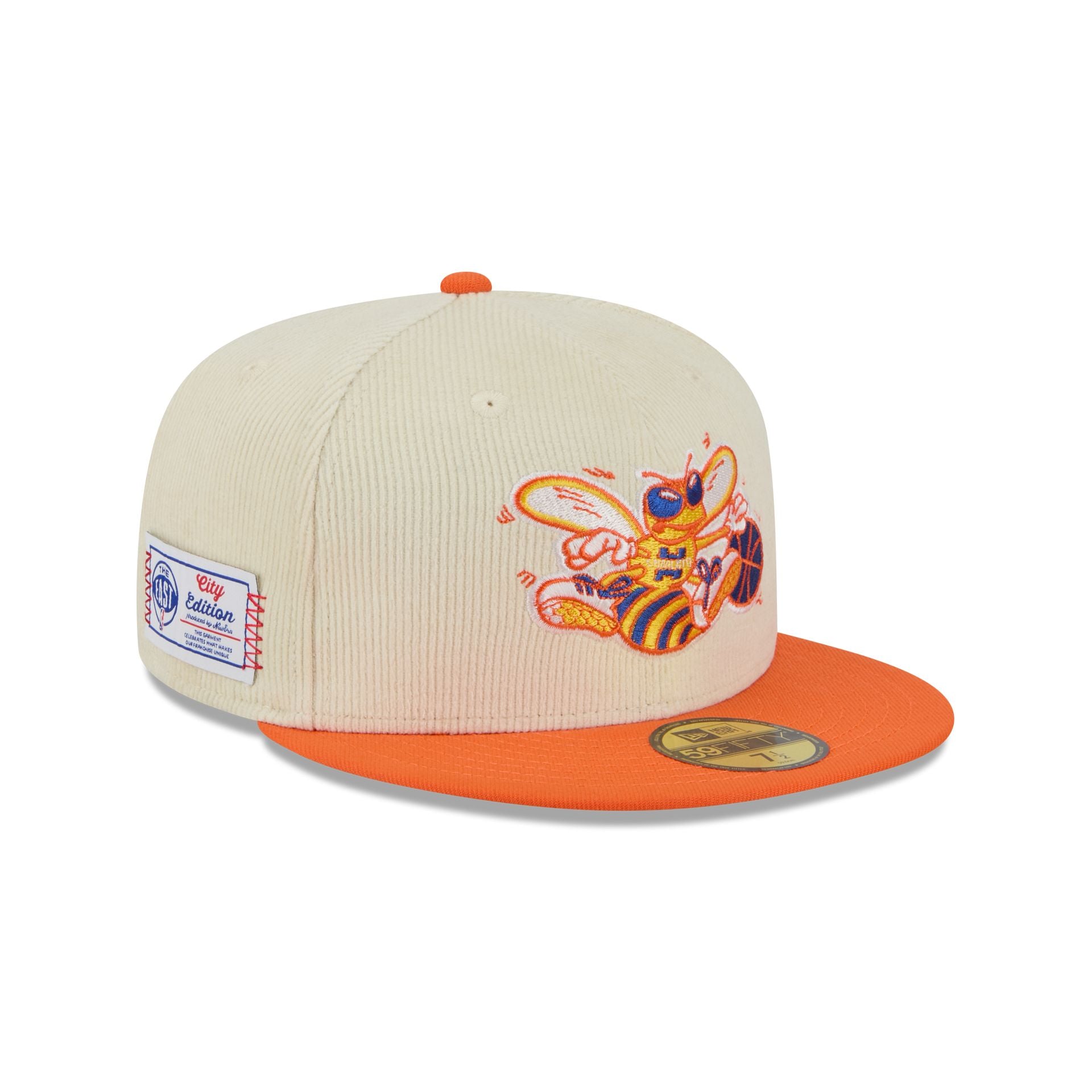 Charlotte Hornets 2025 City Edition Chrome White Corduroy 59Fifty Fitted Hat
