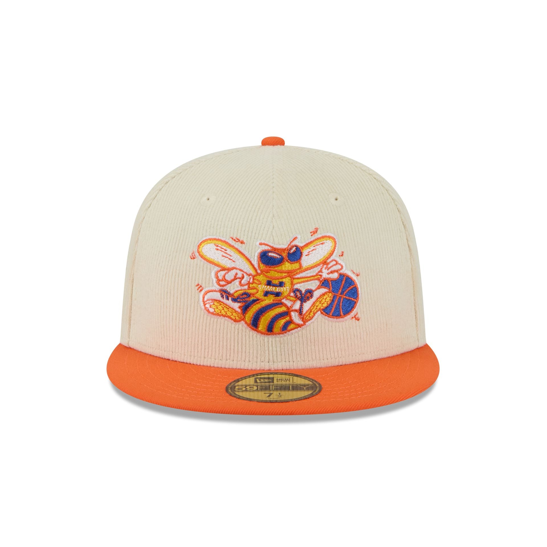Alternative view of Charlotte Hornets 2025 City Edition Chrome White Corduroy 59Fifty Fitted Hat