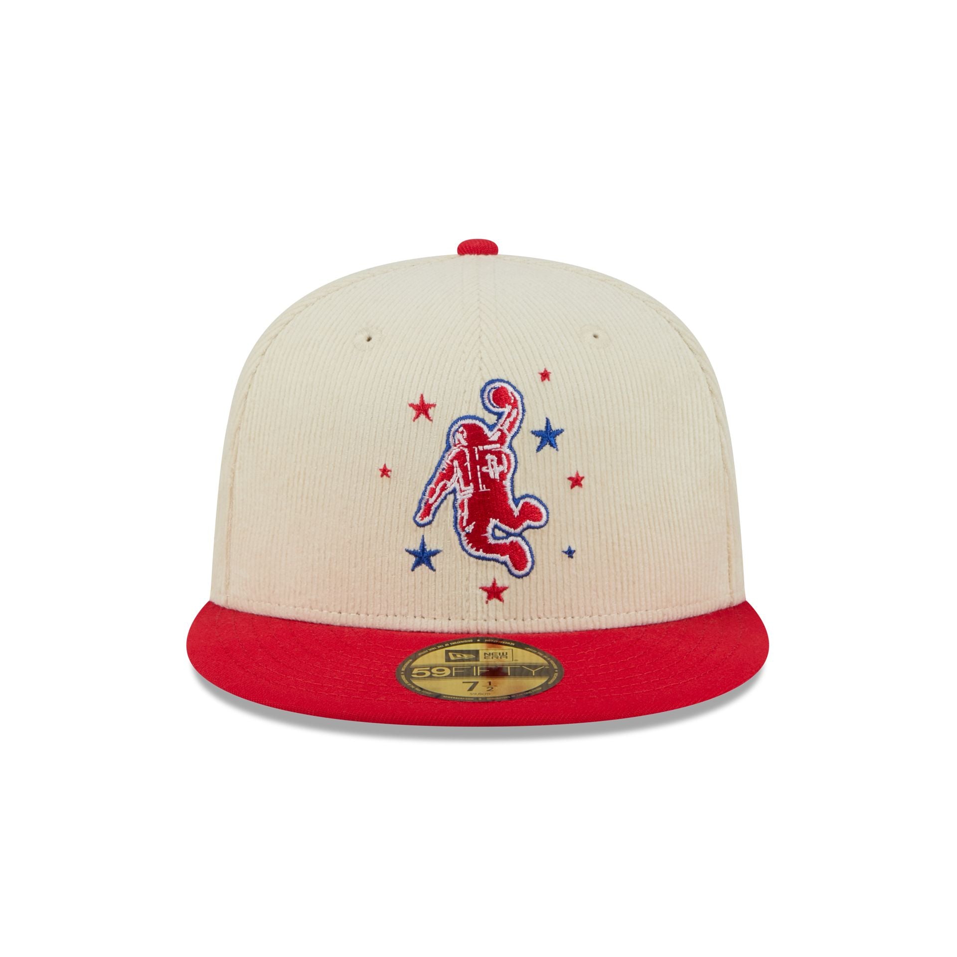 Alternative view of Houston Rockets 2025 City Edition Chrome White Corduroy 59Fifty Fitted Hat