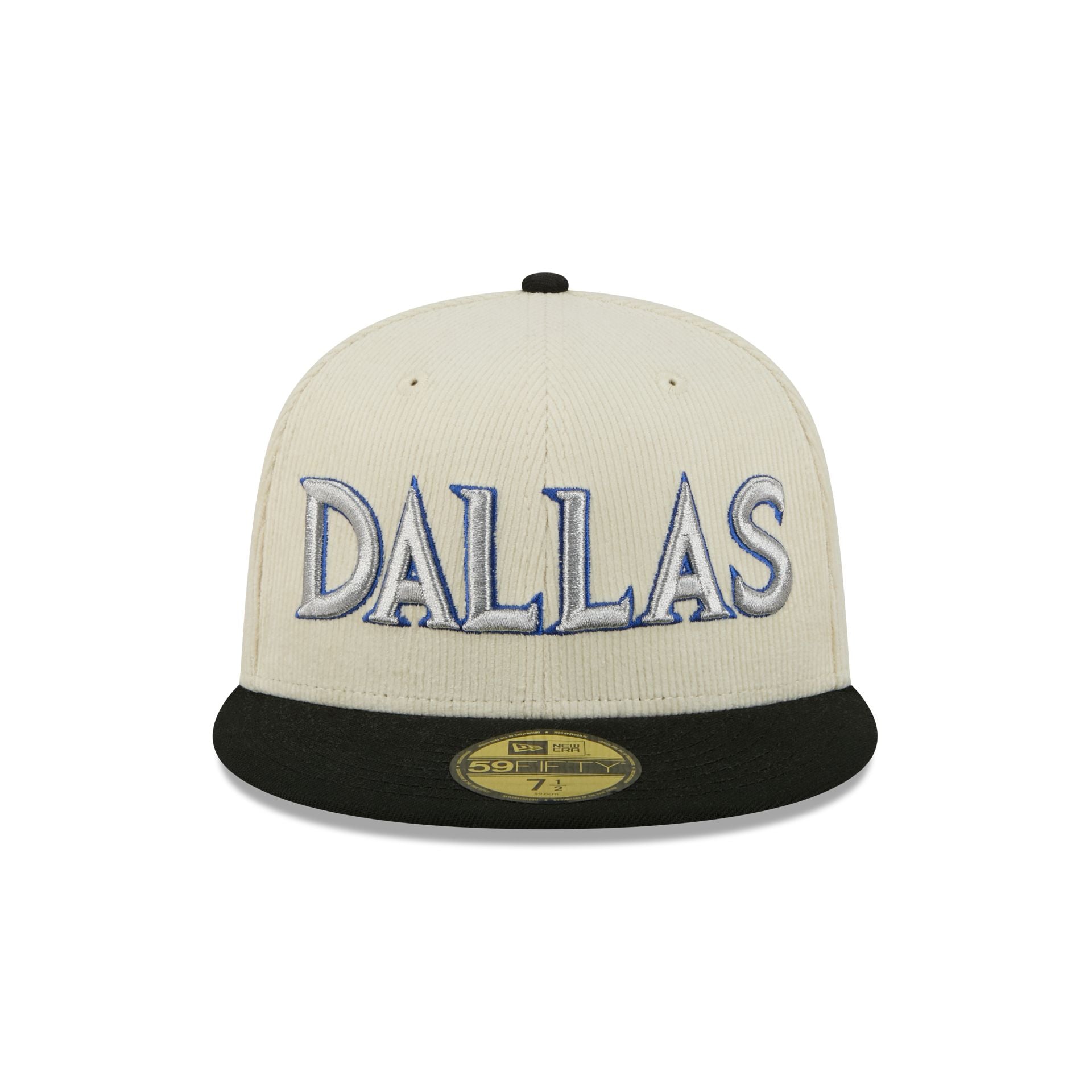 Alternative view of Dallas Mavericks 2025 City Edition Chrome White Corduroy 59Fifty Fitted Hat