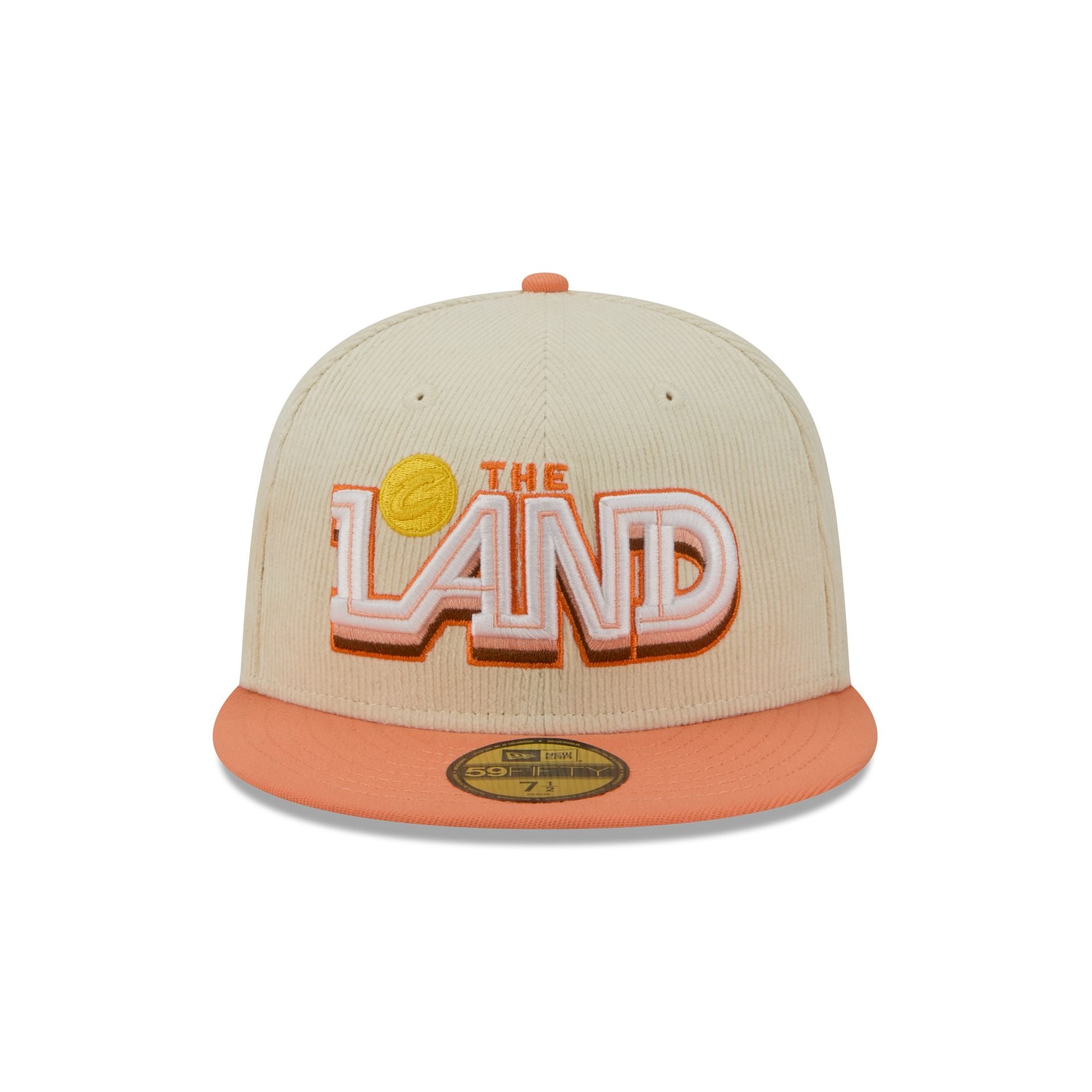Alternative view of Cleveland Cavaliers 2025 City Edition Chrome White Corduroy 59Fifty Fitted Hat