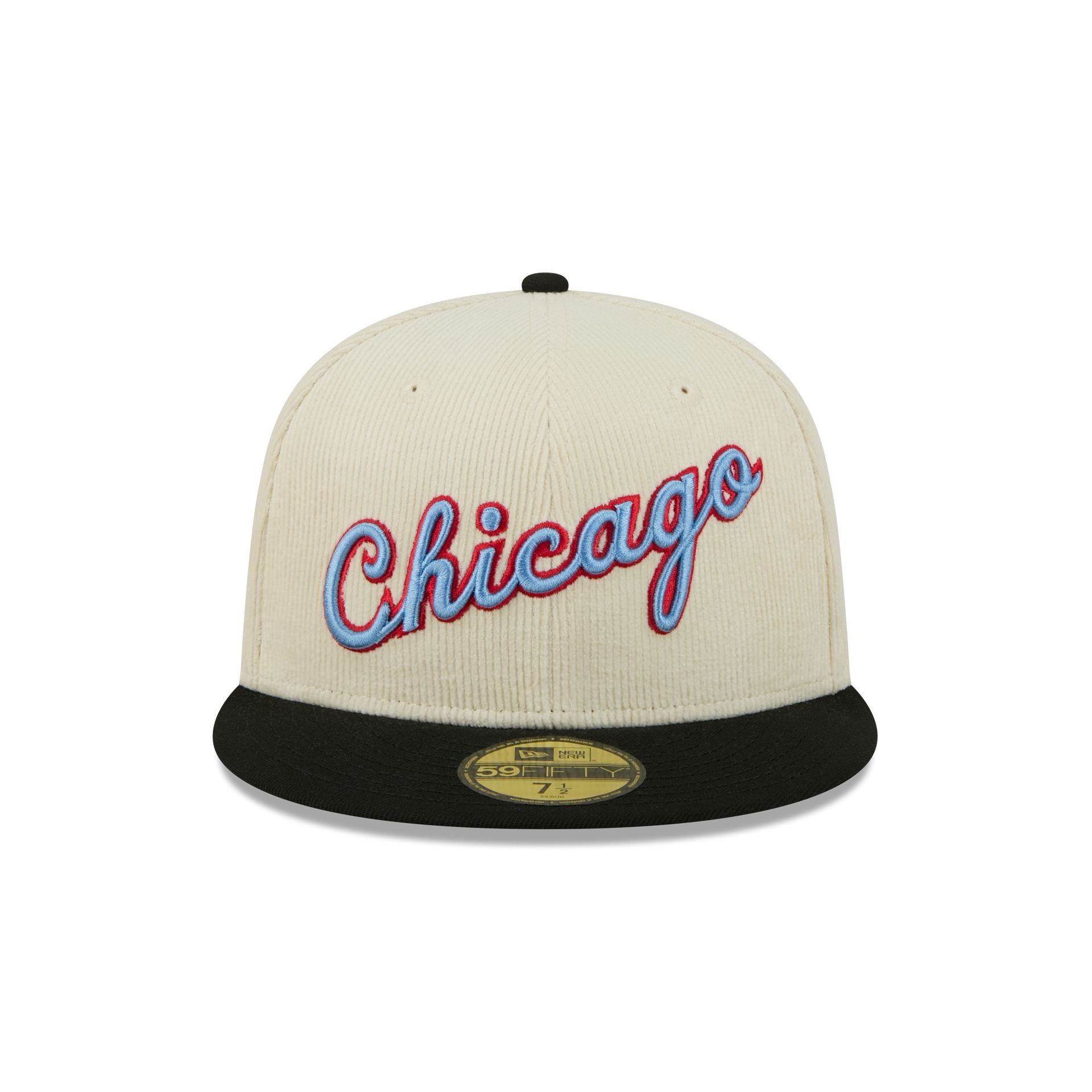Alternative view of Chicago Bulls 2025 City Edition Chrome White Corduroy 59Fifty Fitted Hat