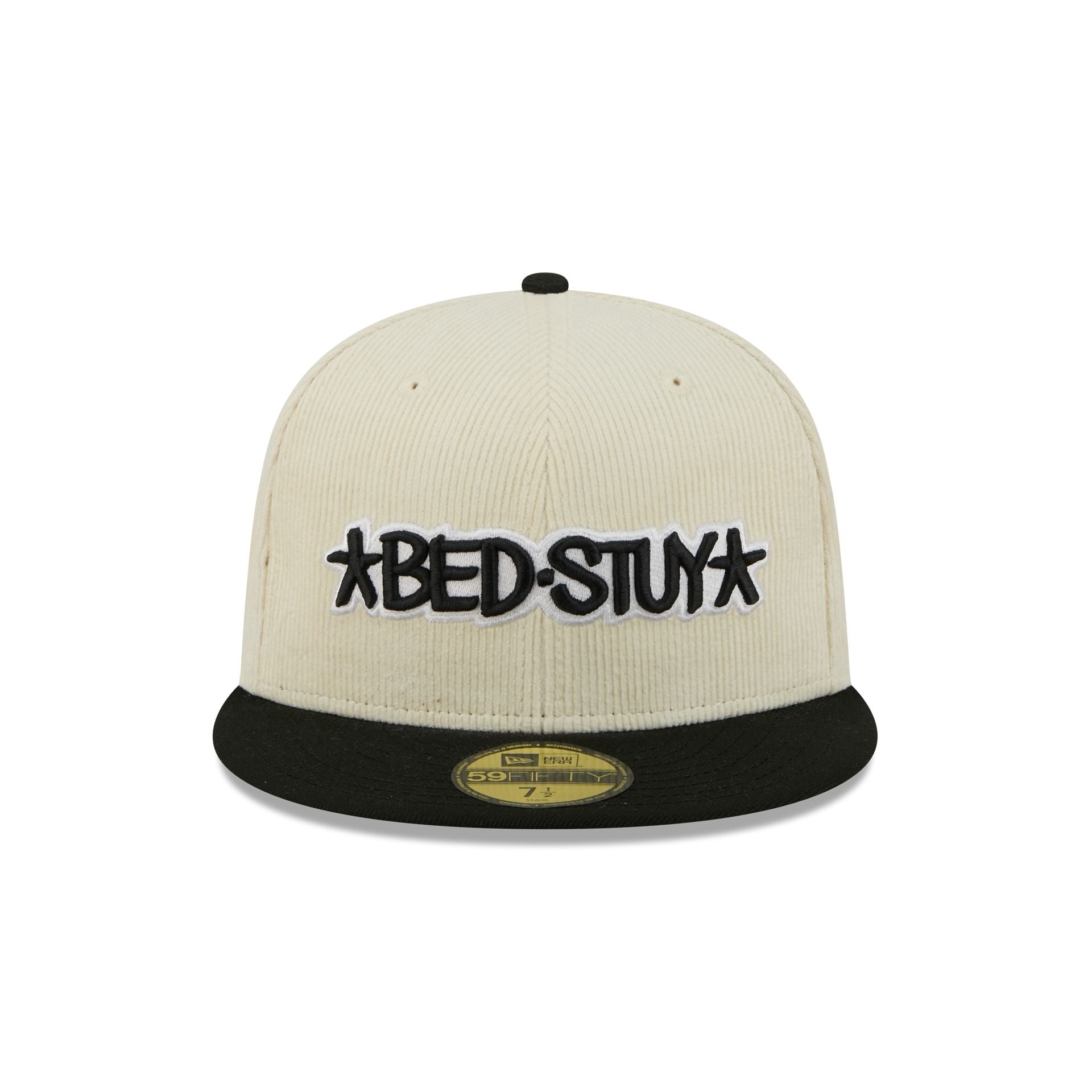 Alternative view of Brooklyn Nets 2025 City Edition Chrome White Corduroy 59Fifty Fitted Hat