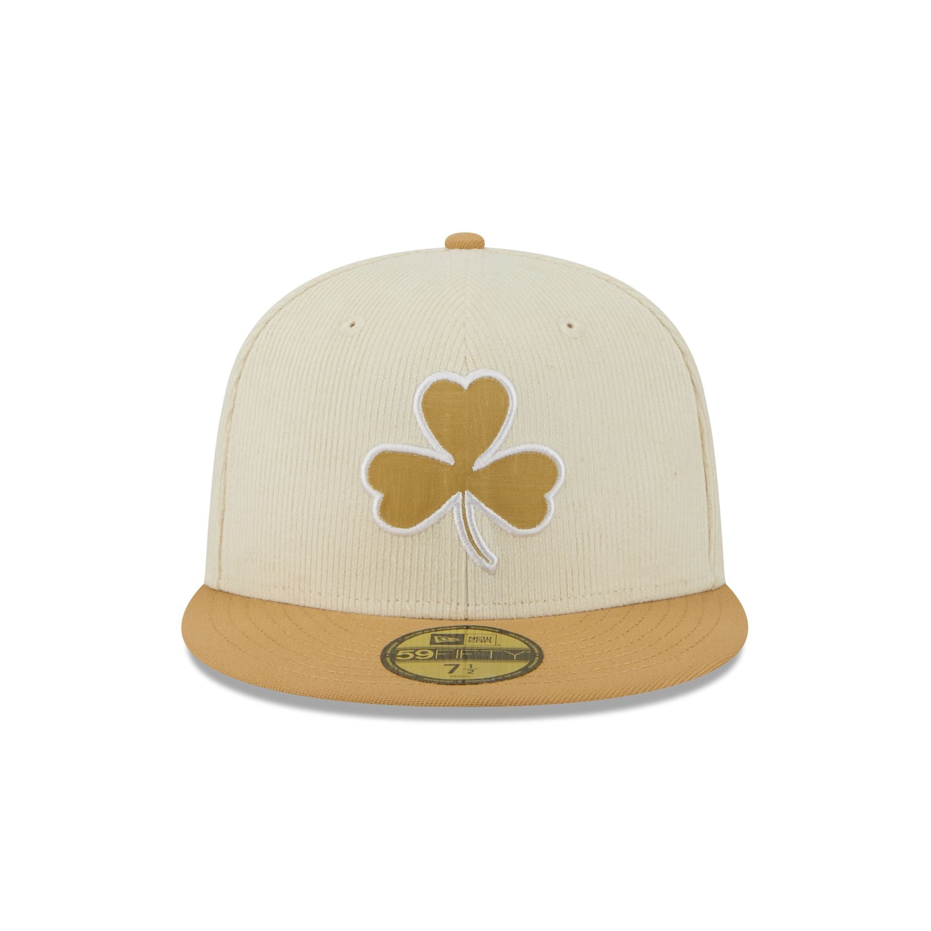 Alternative view of Boston Celtics 2025 City Edition Chrome White Corduroy 59Fifty Fitted Hat
