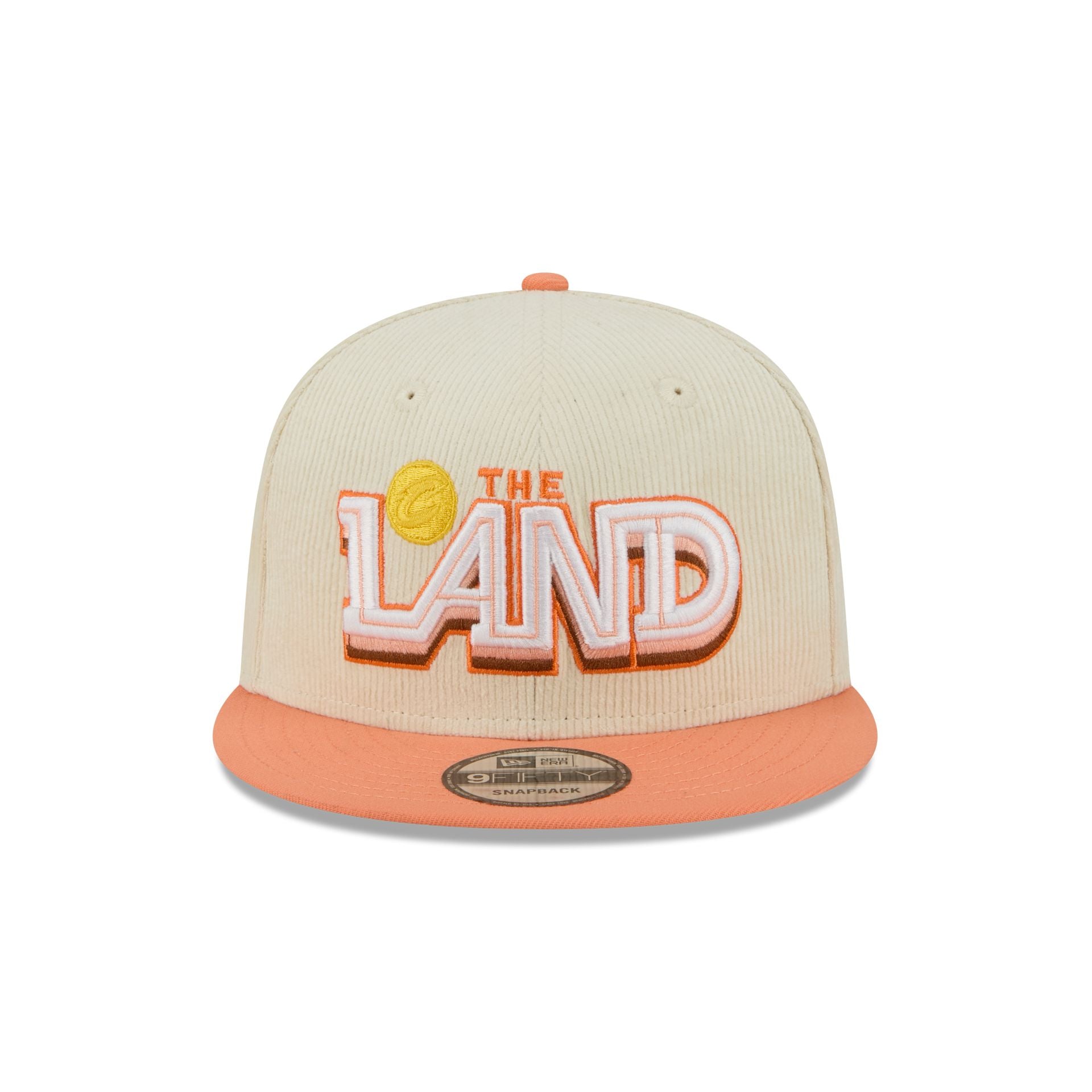 Alternative view of Cleveland Cavaliers 2025 City Edition Chrome White Corduroy 9Fifty Snapback Hat