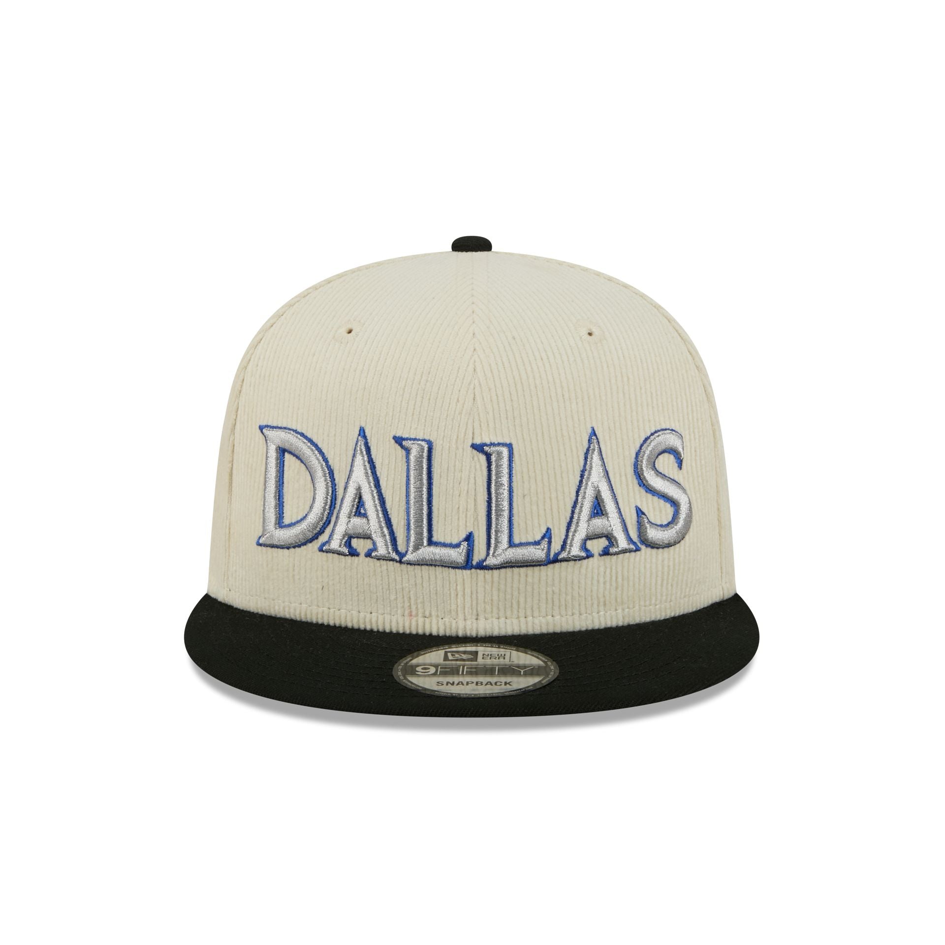 Alternative view of Dallas Mavericks 2025 City Edition Chrome White Corduroy 9Fifty Snapback Hat