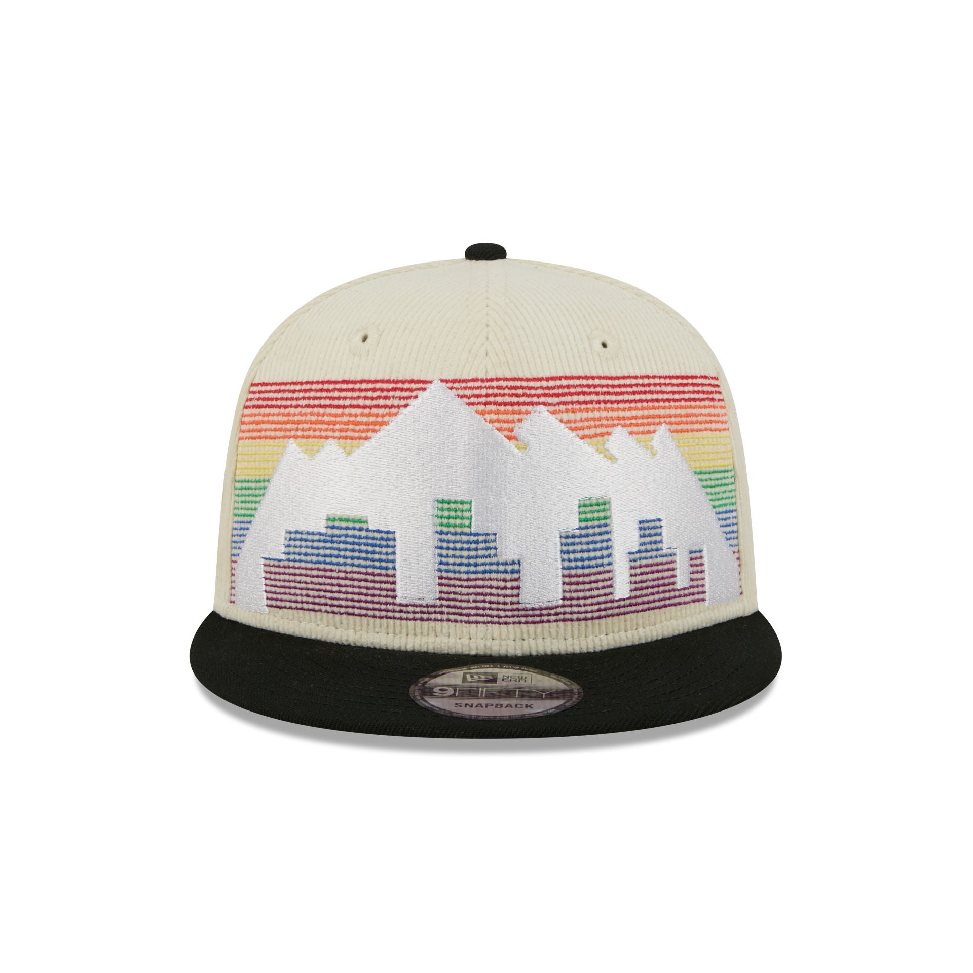 Alternative view of Denver Nuggets 2025 City Edition Chrome White Corduroy 9Fifty Snapback Hat