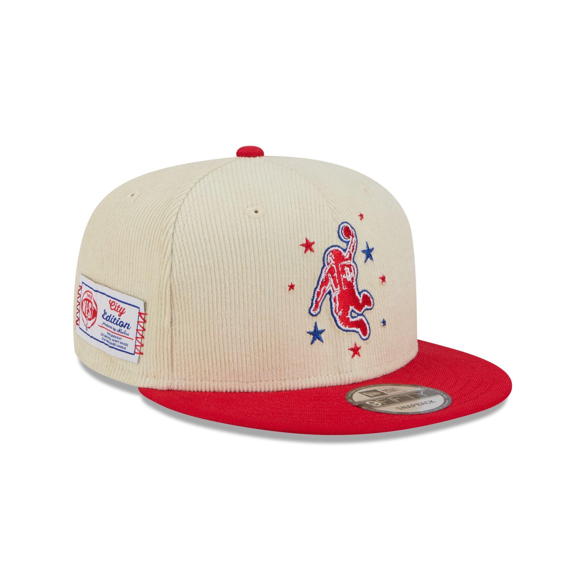 Houston Rockets 2025 City Edition Chrome White Corduroy 9Fifty Snapback Hat