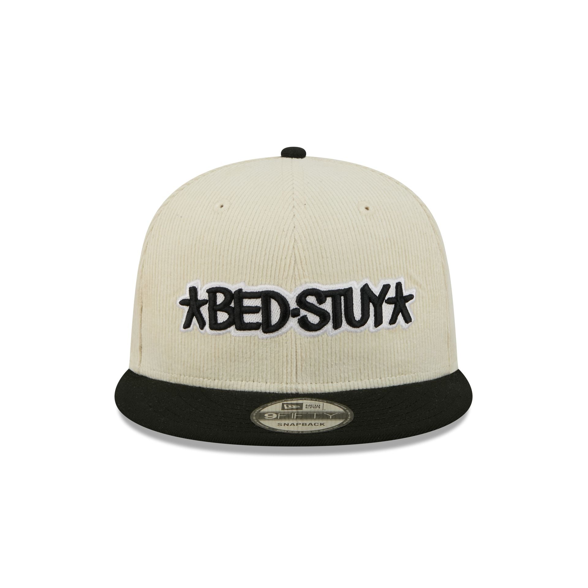 Alternative view of Brooklyn Nets 2025 City Edition Chrome White Corduroy 9Fifty Snapback Hat