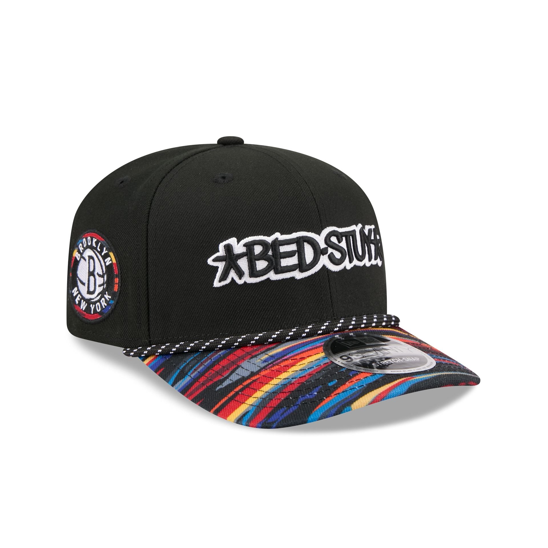 Brooklyn Nets 2025 City Edition 9Seventy Stretch-Snap Hat
