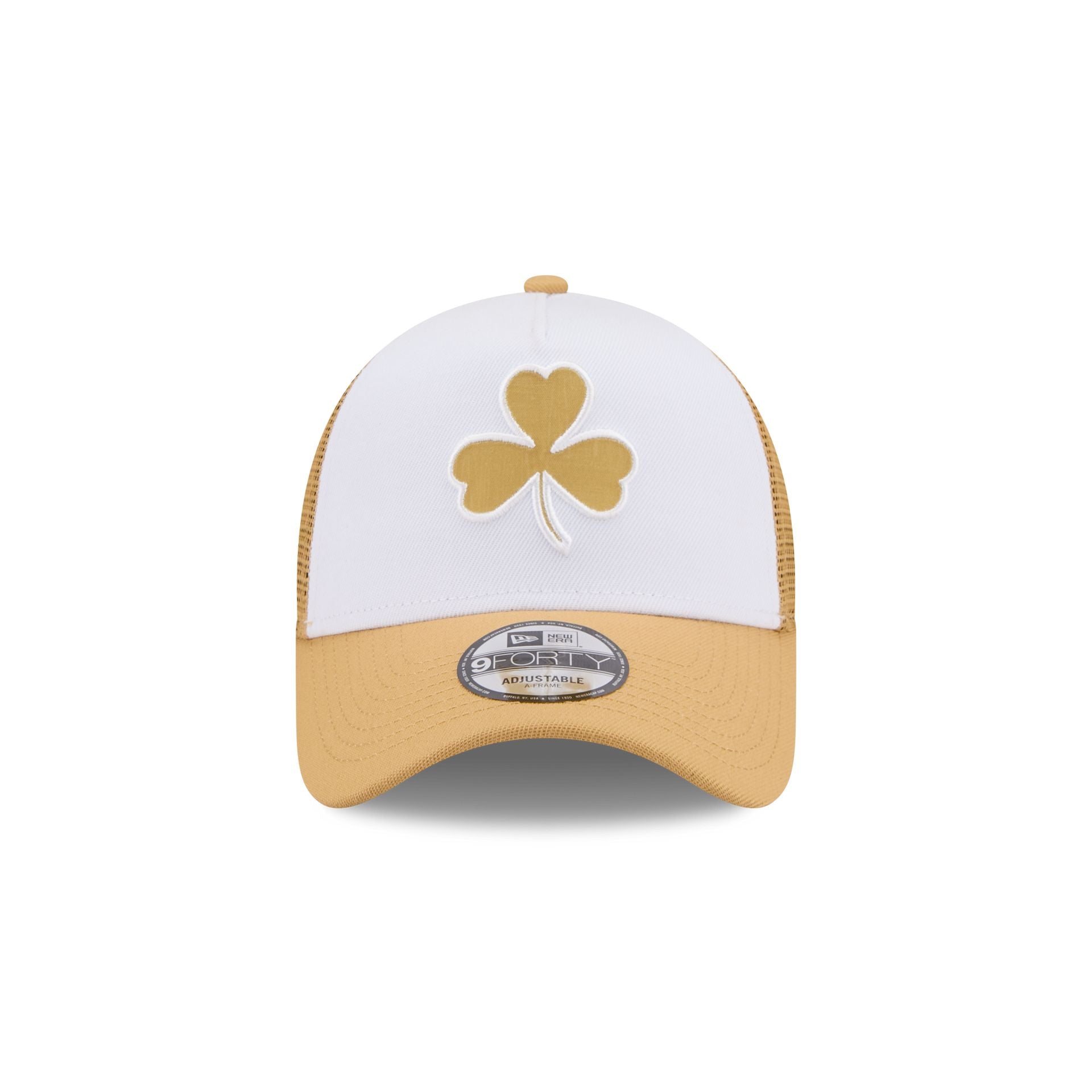 Alternative view of Boston Celtics 2025 City Edition 9Forty A-Frame Trucker Hat