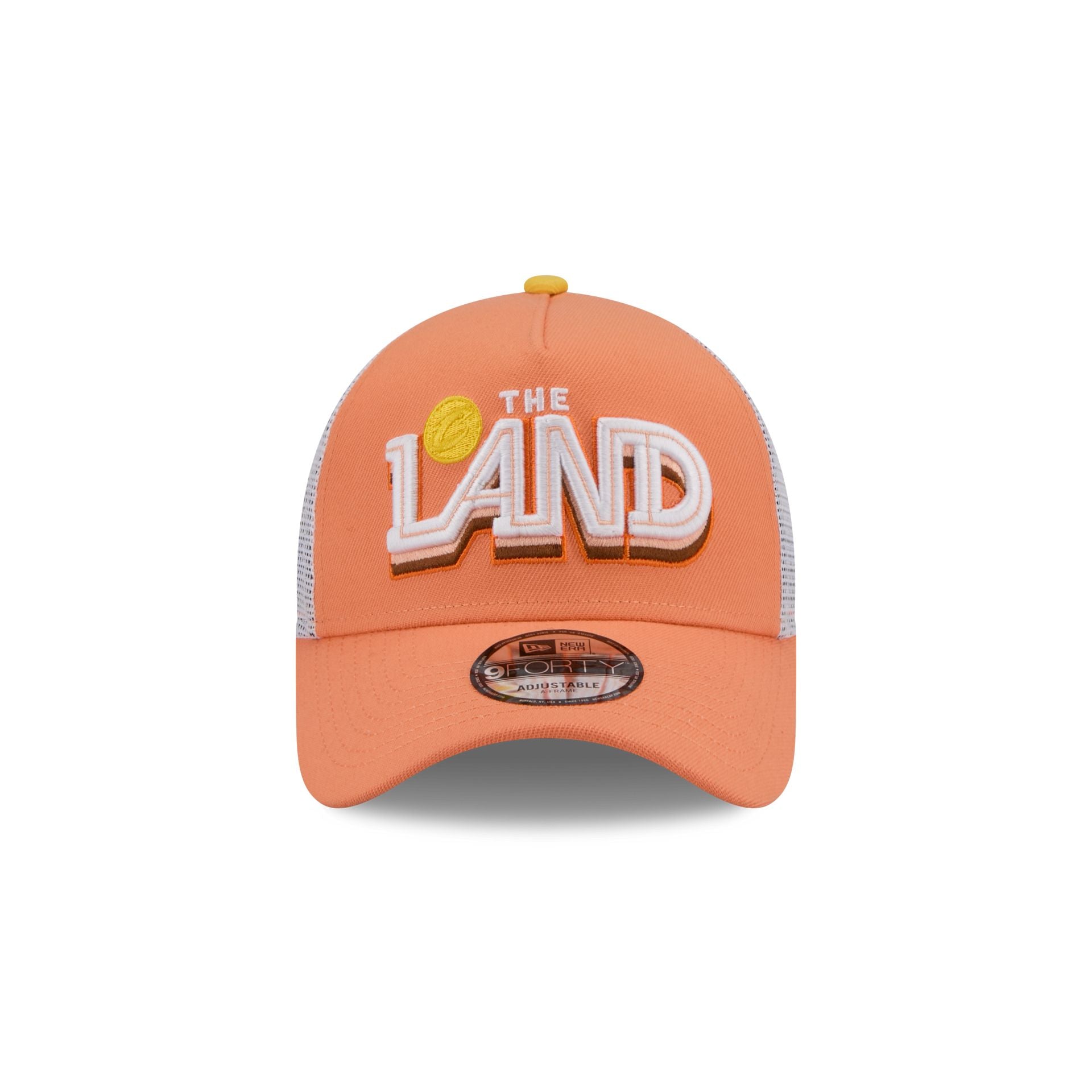 Alternative view of Cleveland Cavaliers 2025 City Edition 9Forty A-Frame Trucker Hat