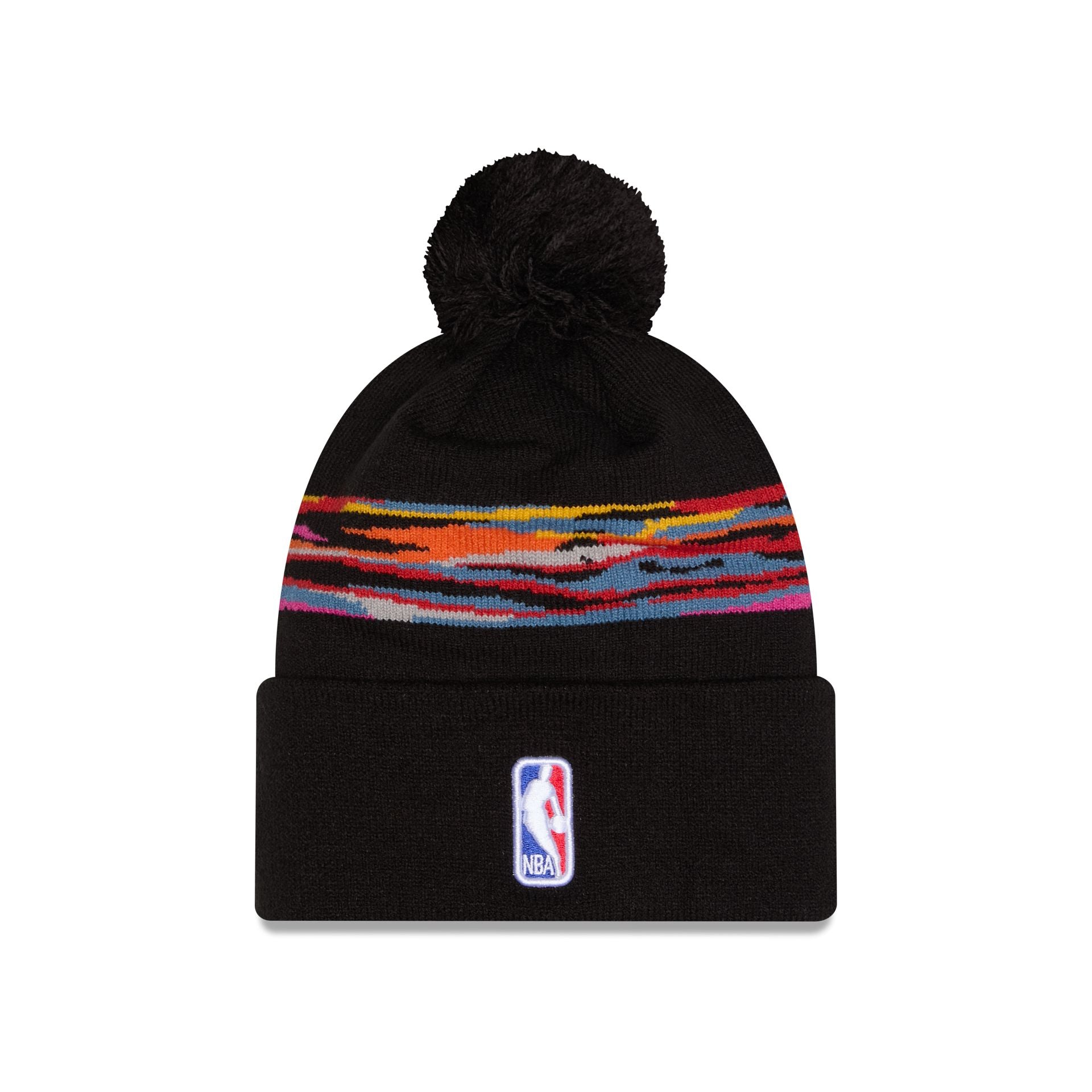 Alternative view of Brooklyn Nets 2025 City Edition Pom Knit Hat