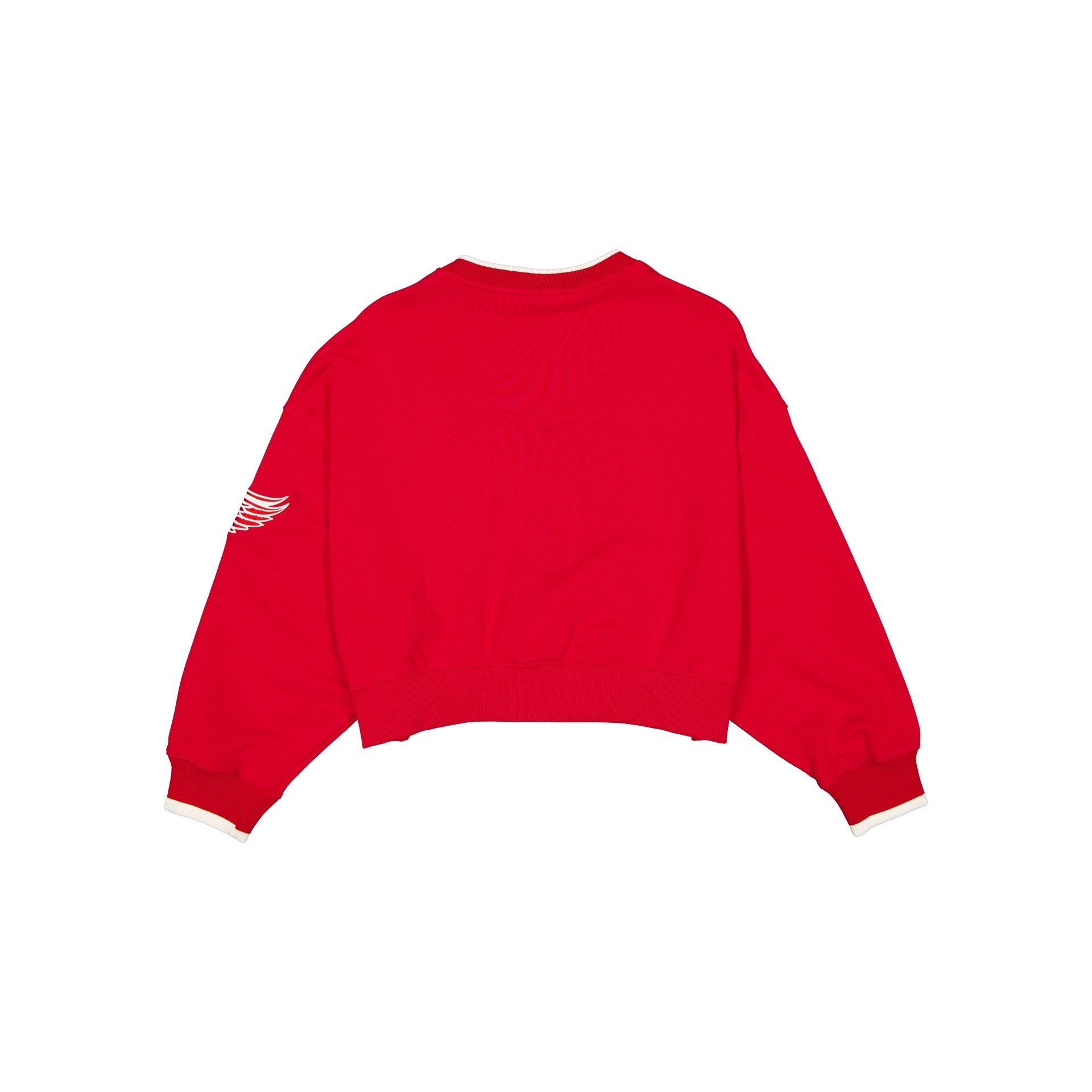 Alternative view of Detroit Red Wings Throwback Prep Women's Cropped Crewneck