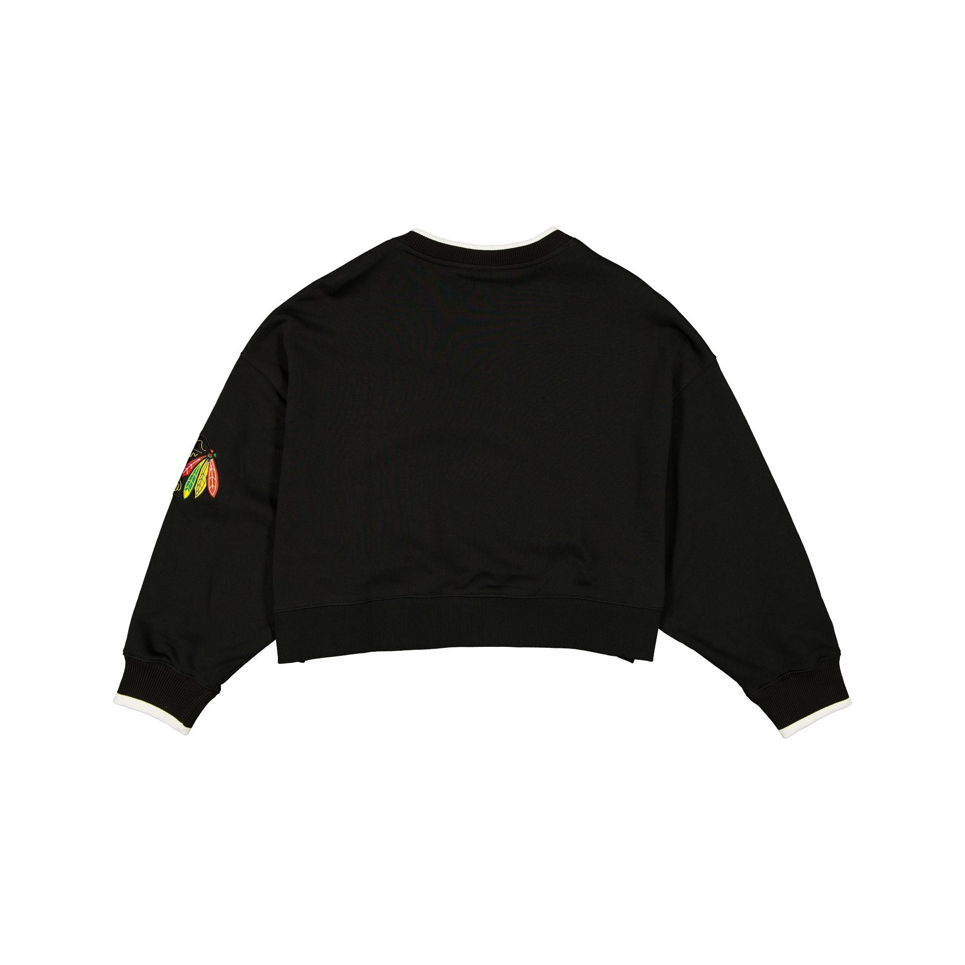 Alternative view of Chicago Blackhawks Throwback Prep Women's Cropped Crewneck