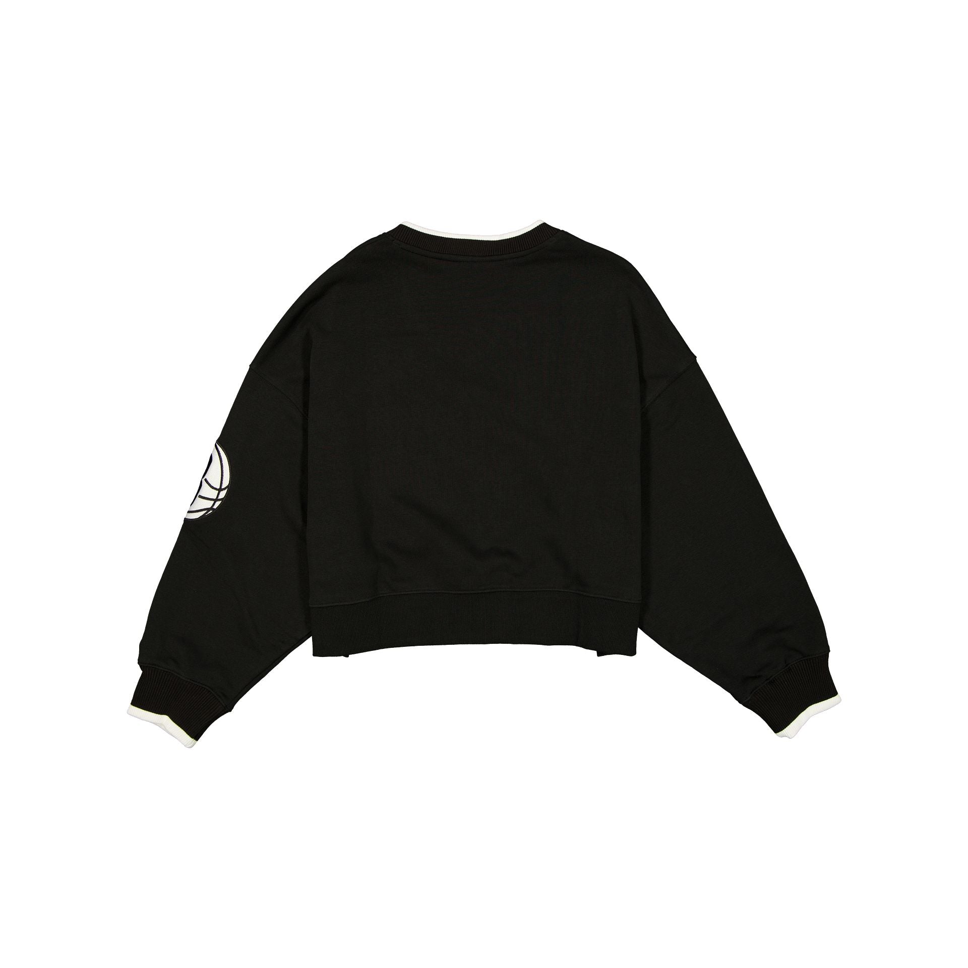 Alternative view of Brooklyn Nets Throwback Prep Women's Cropped Crewneck