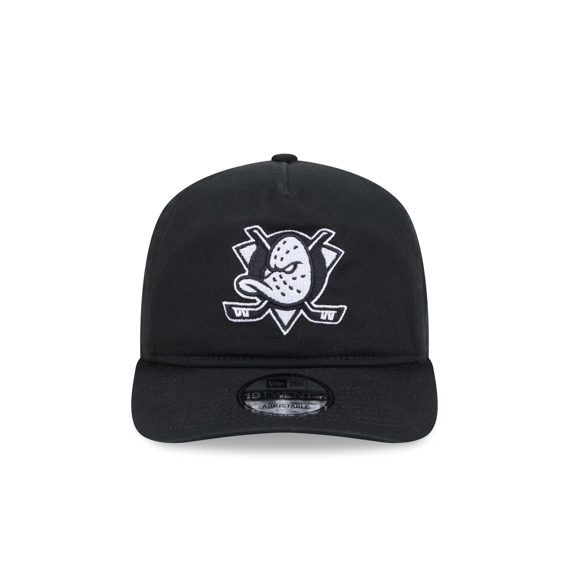 Alternative view of Anaheim Ducks Black And White 19Twenty Snapback Hat