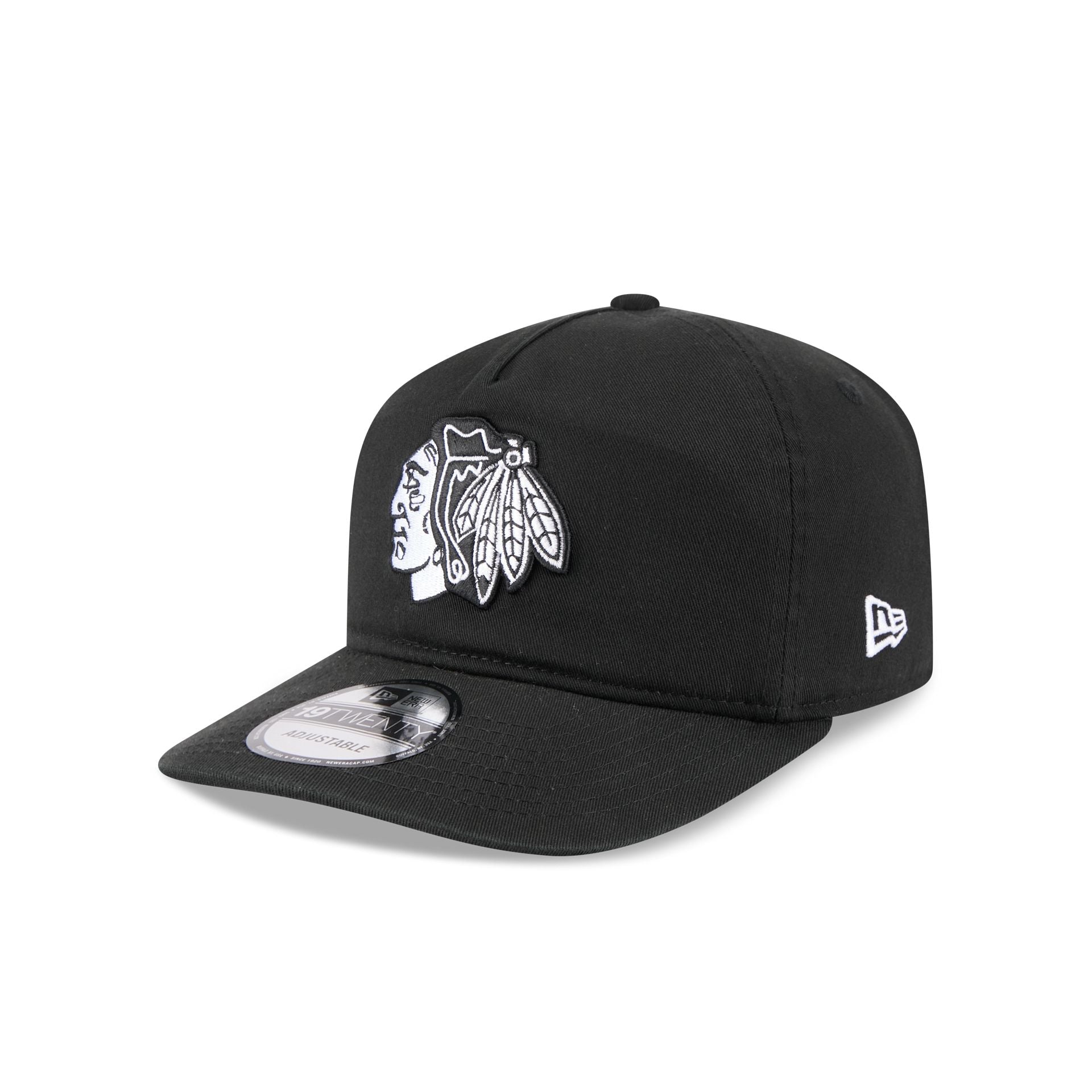 Chicago Blackhawks Black And White 19Twenty Snapback Hat