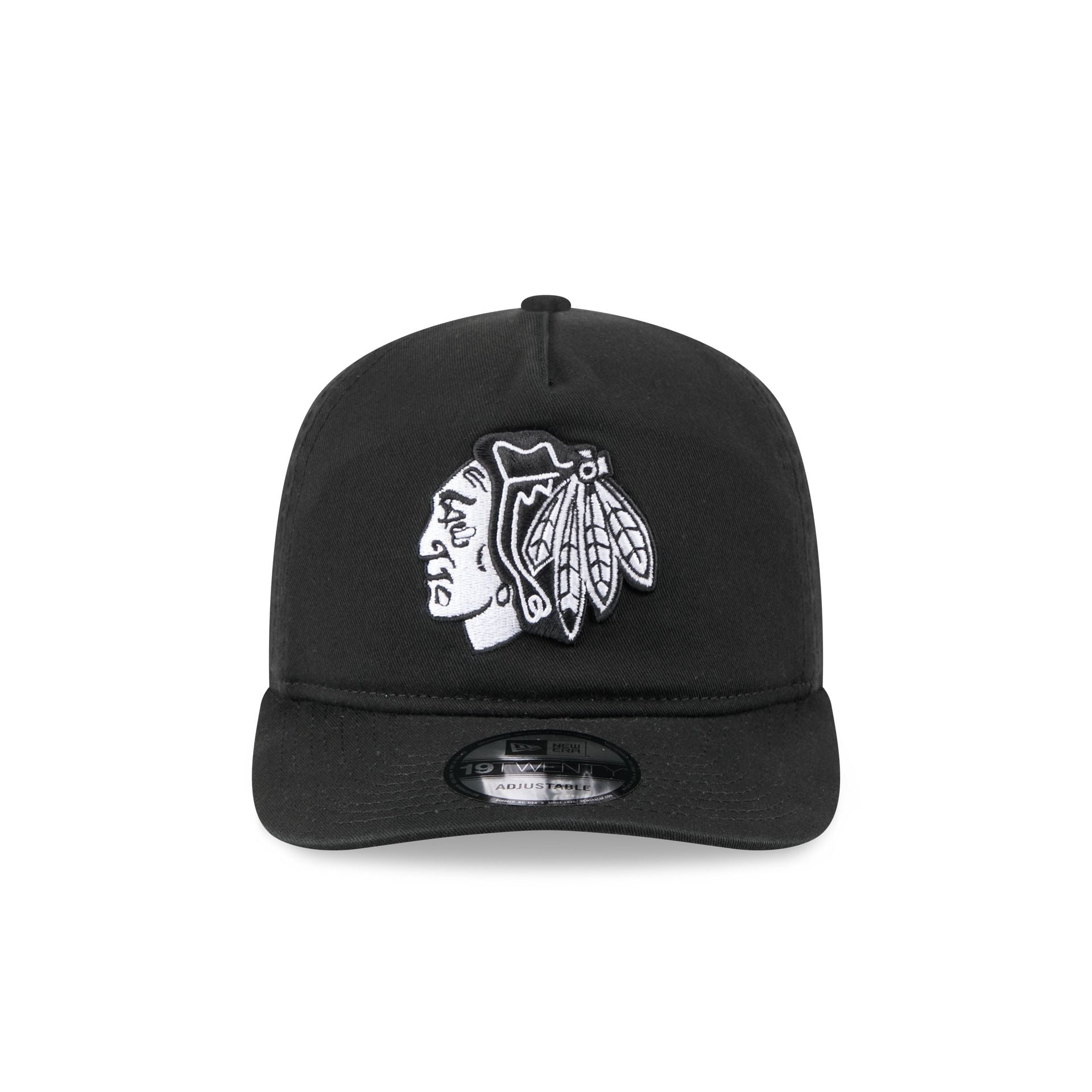 Alternative view of Chicago Blackhawks Black And White 19Twenty Snapback Hat