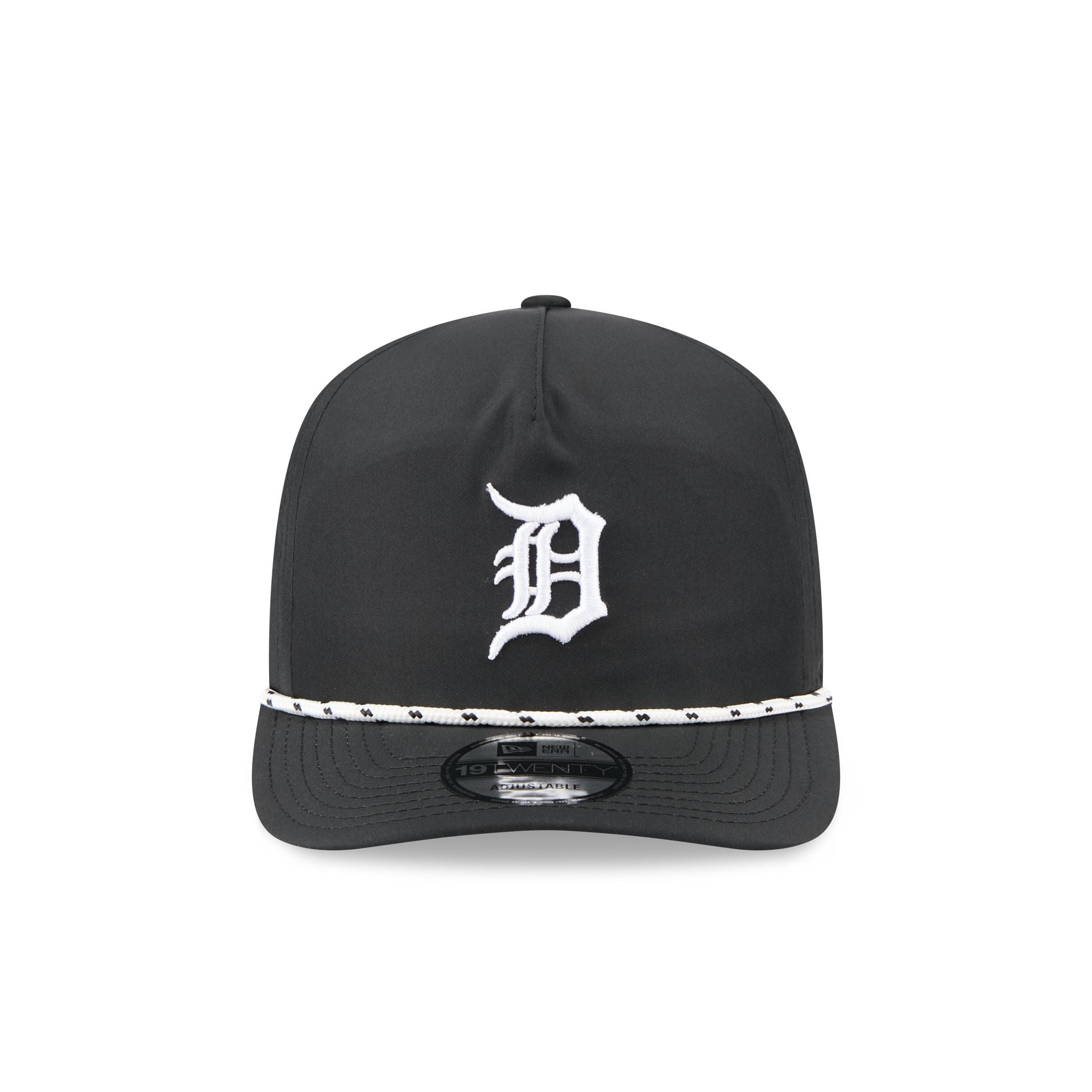 Alternative view of Detroit Tigers Black And White Rope 19Twenty Snapback Hat