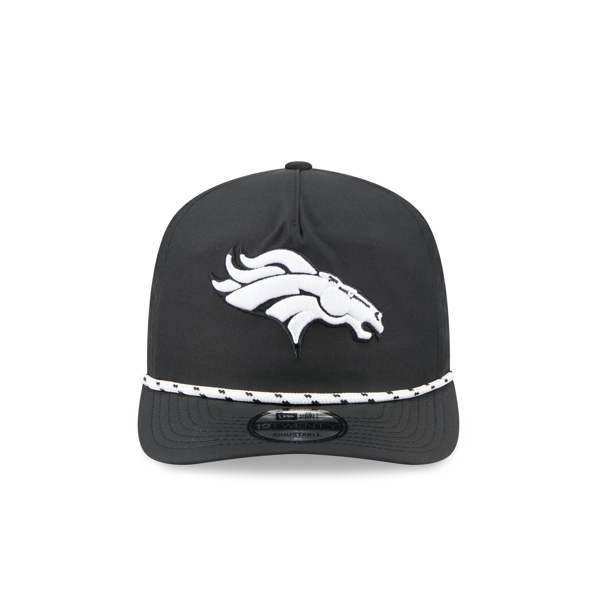 Alternative view of Denver Broncos Black And White Rope 19Twenty Snapback Hat