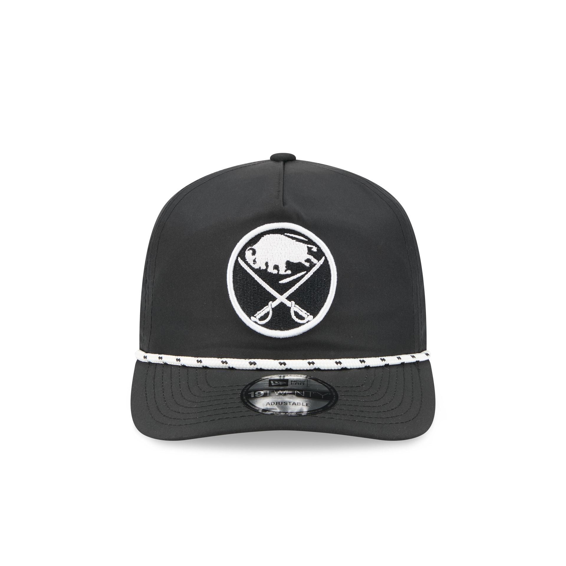 Alternative view of Buffalo Sabres Black And White Rope 19Twenty Snapback Hat