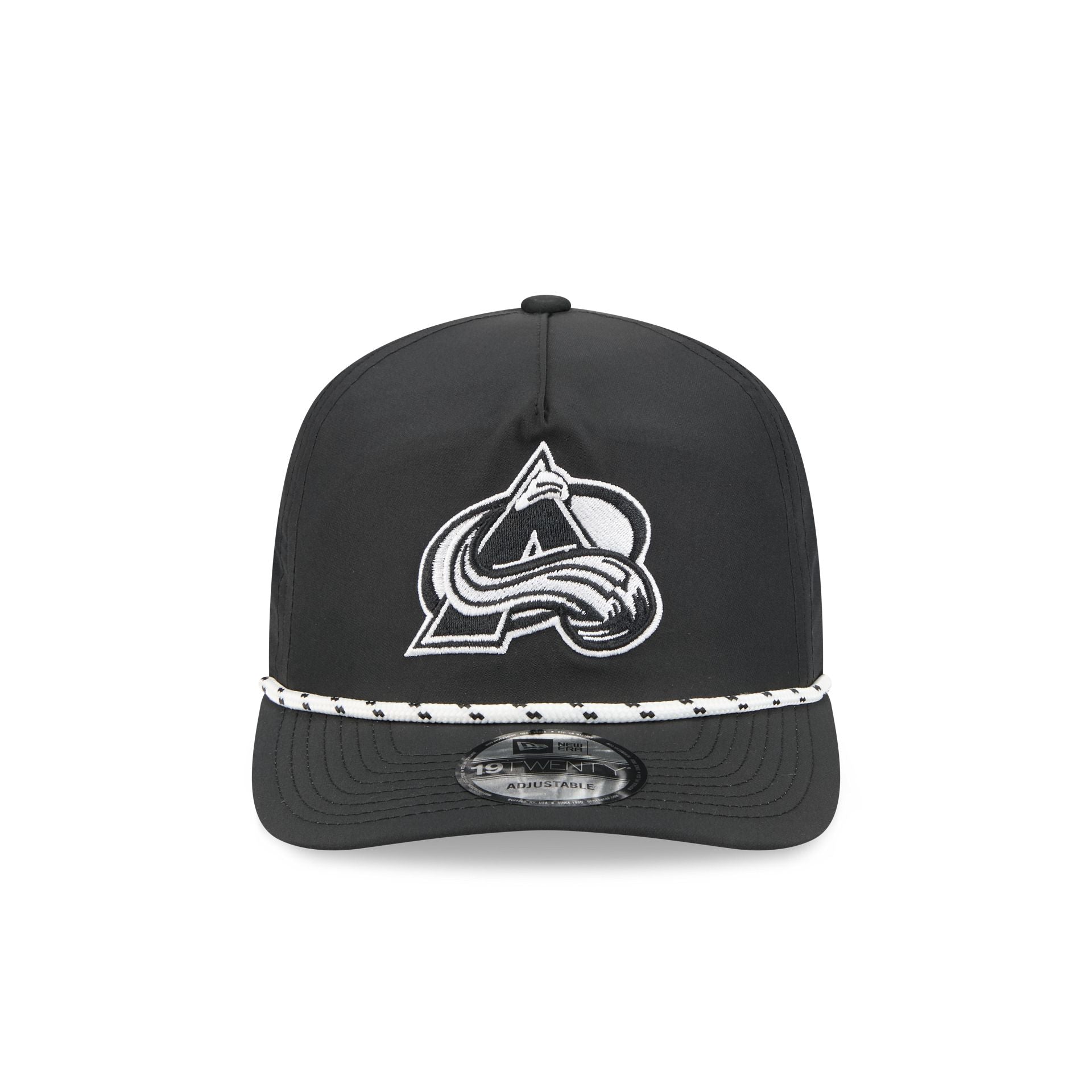 Alternative view of Colorado Avalanche Black And White Rope 19Twenty Snapback Hat