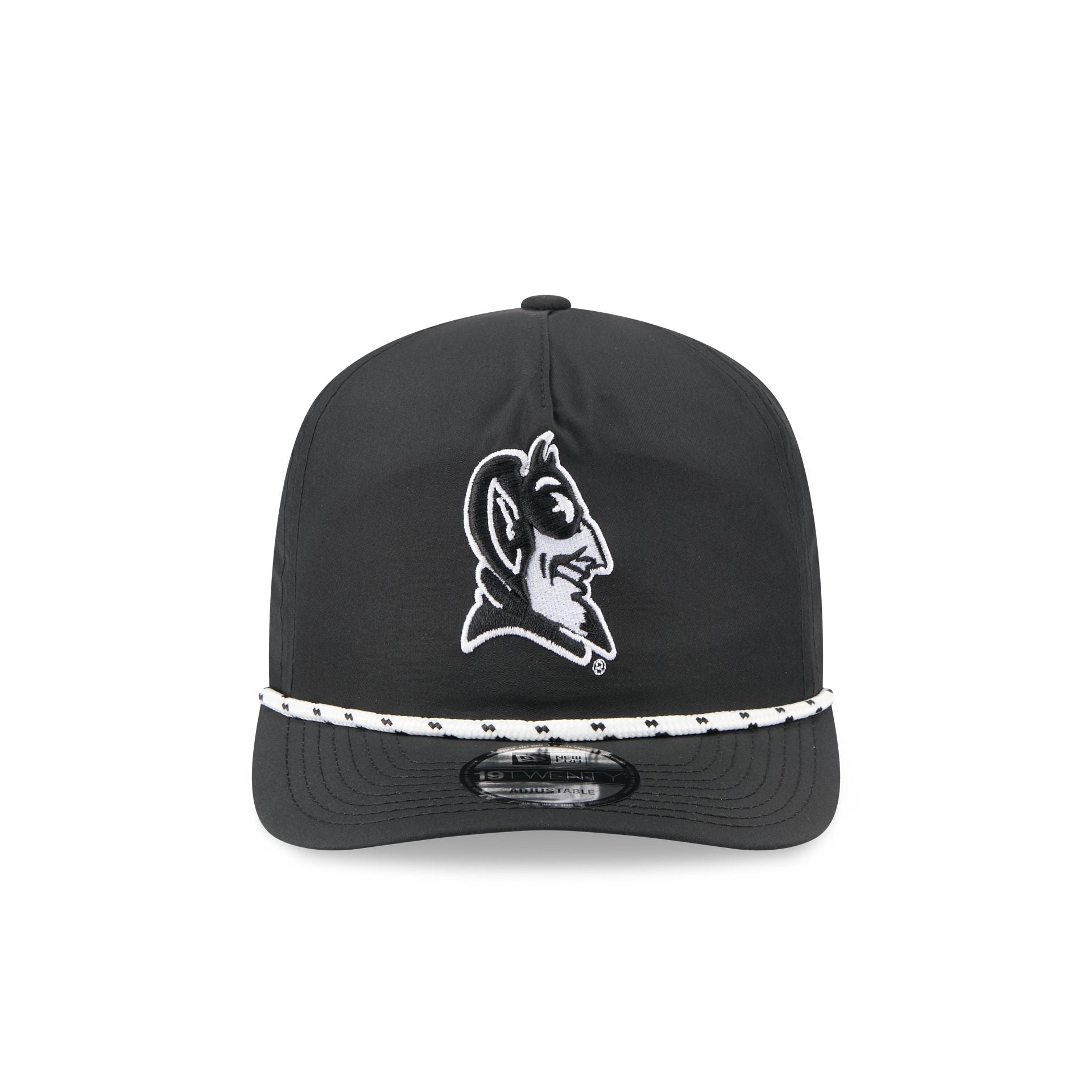 Alternative view of Duke Blue Devils Black And White Rope 19Twenty Snapback Hat