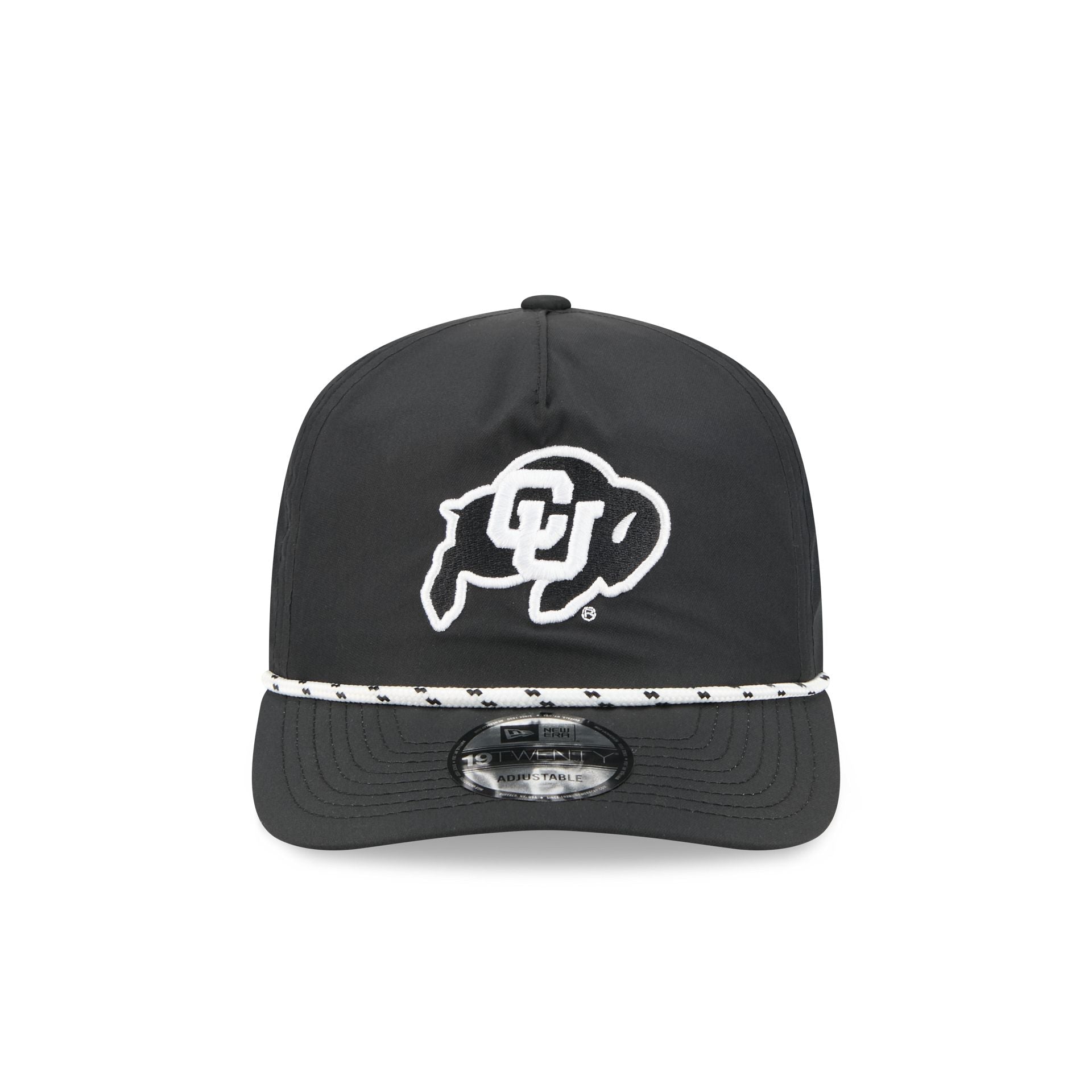 Alternative view of Colorado Buffaloes Black And White Rope 19Twenty Snapback Hat