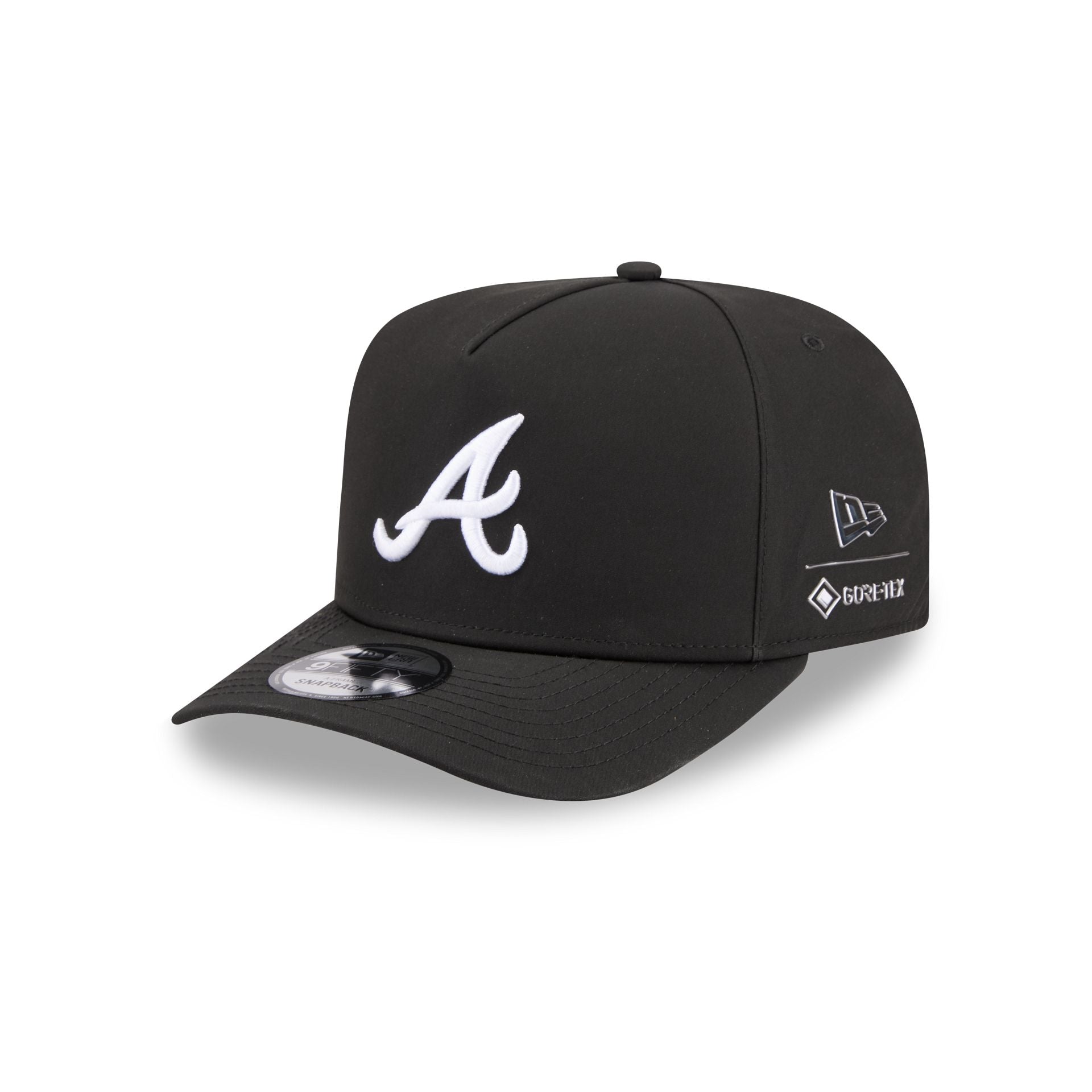 Atlanta Braves Gore-Tex Black 9Fifty A-Frame Snapback Hat
