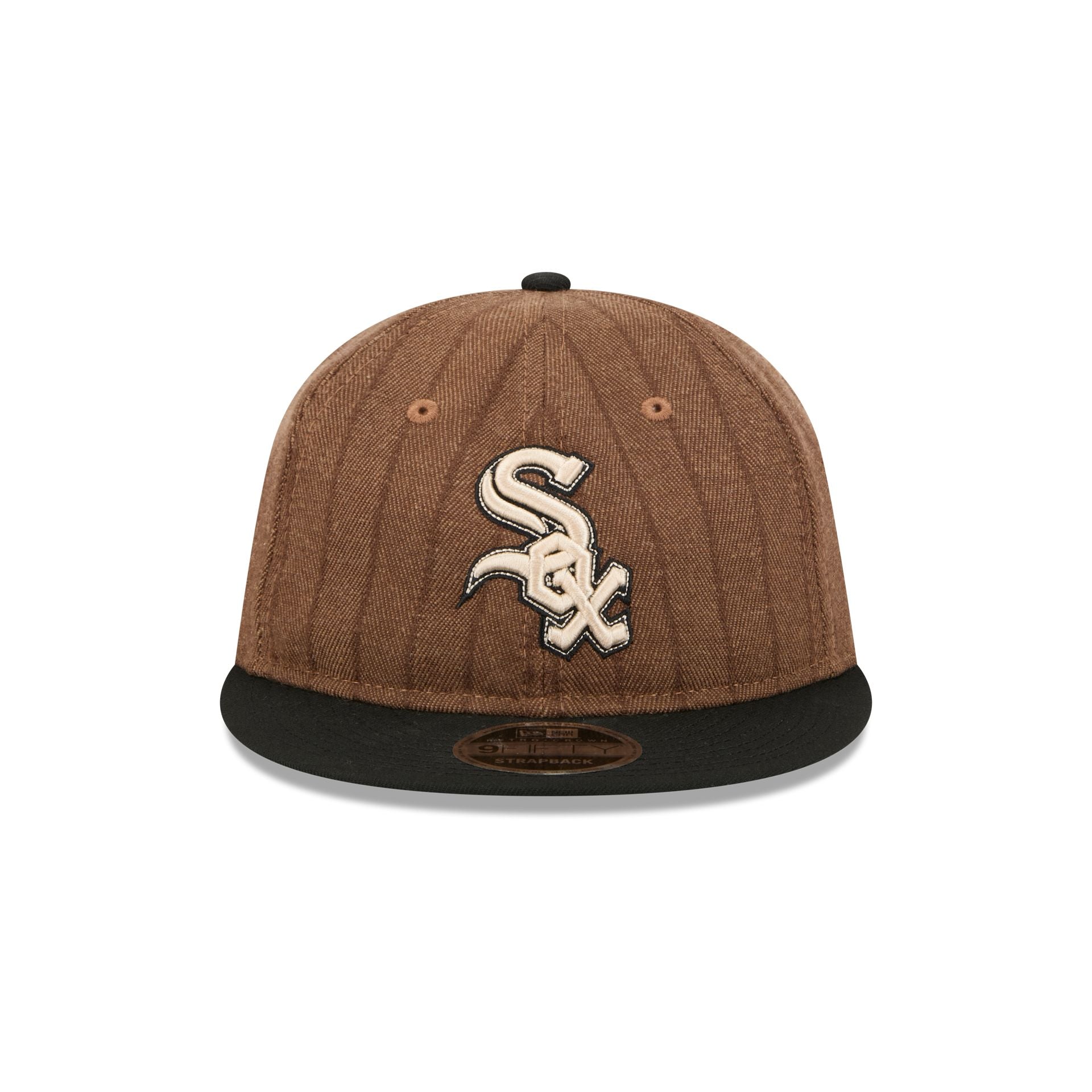 Alternative view of Chicago White Sox Three Looms Wool Pinstripe Retro Crown 9Fifty Adjustable Hat