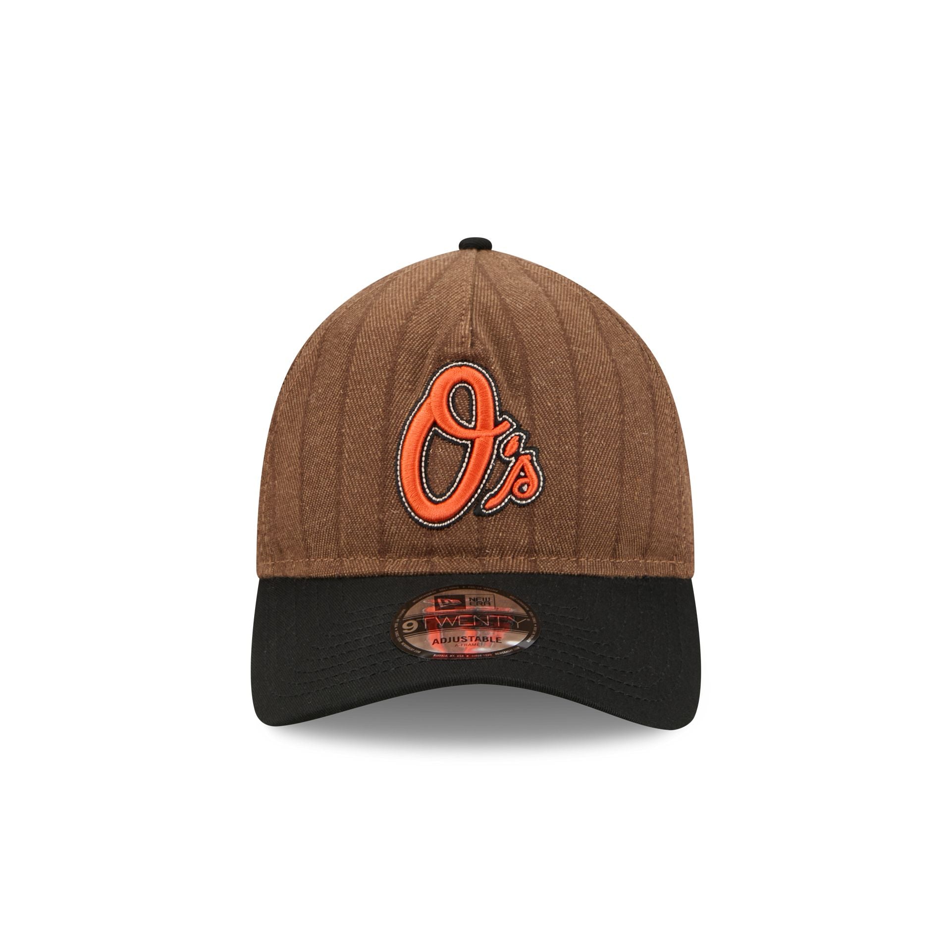 Alternative view of Baltimore Orioles Three Looms Wool Pinstripe 9Twenty A-Frame Adjustable Hat