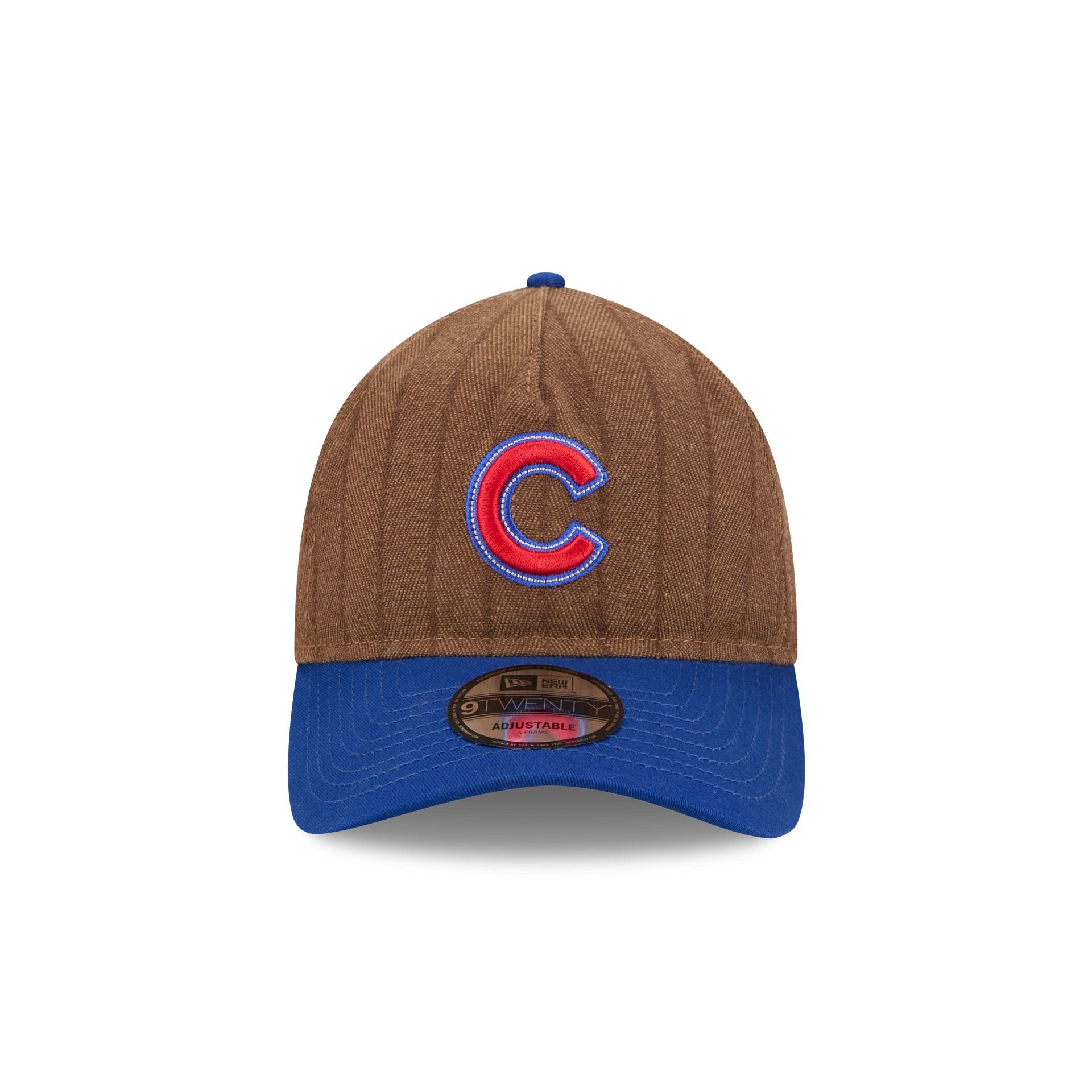 Alternative view of Chicago Cubs Three Looms Wool Pinstripe 9Twenty A-Frame Adjustable Hat
