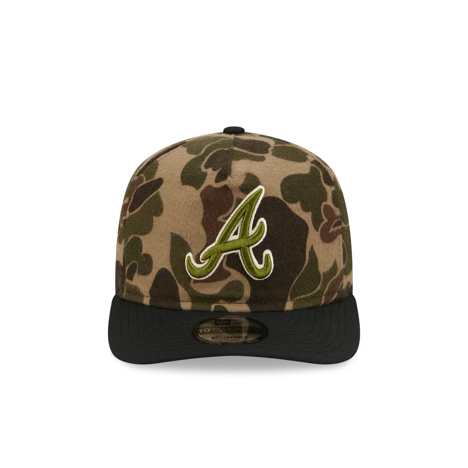 Alternative view of Atlanta Braves Three Looms Wool Duck Camo 19Twenty Adjustable Hat