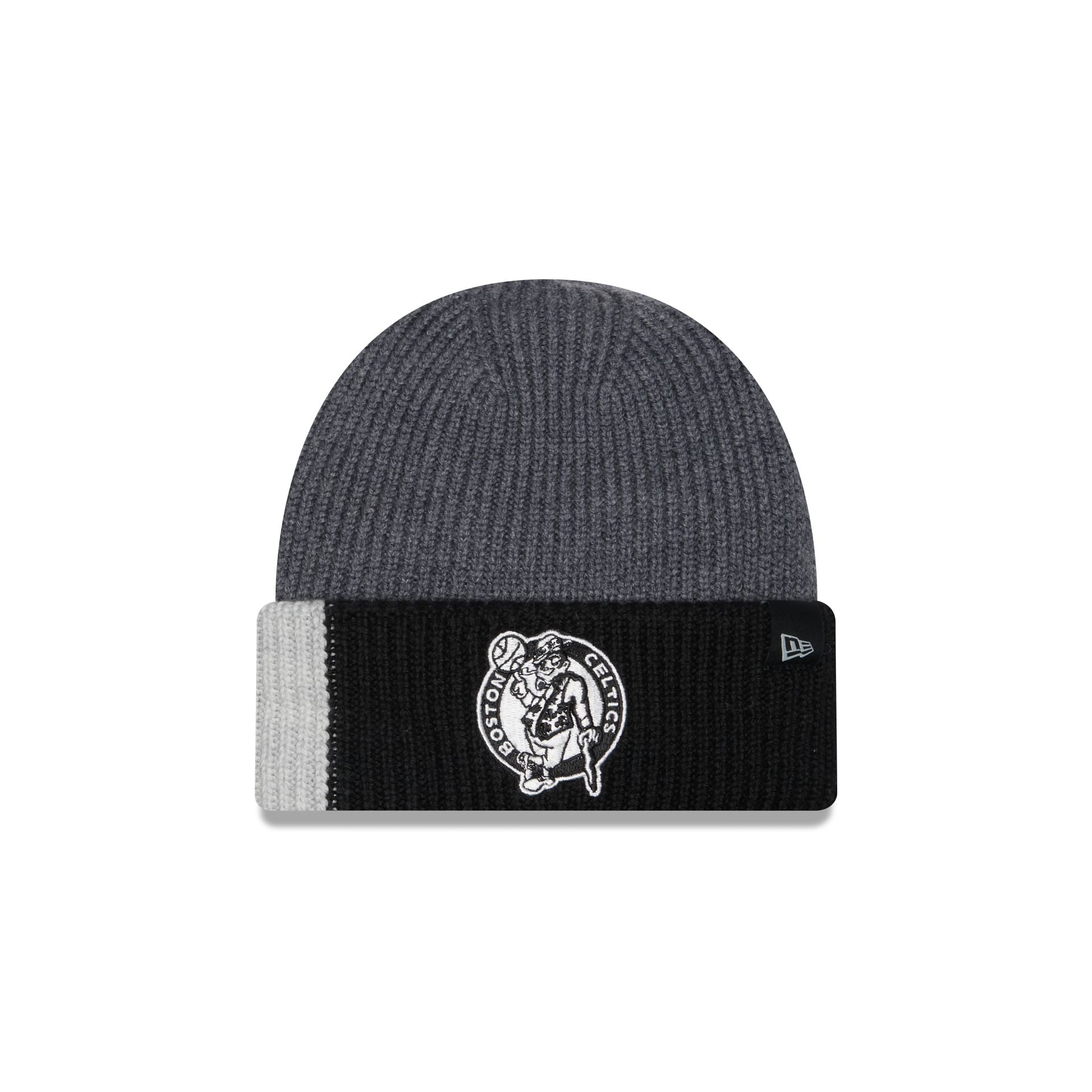 Boston Celtics Merino Wool Color Block Cuff Knit Hat