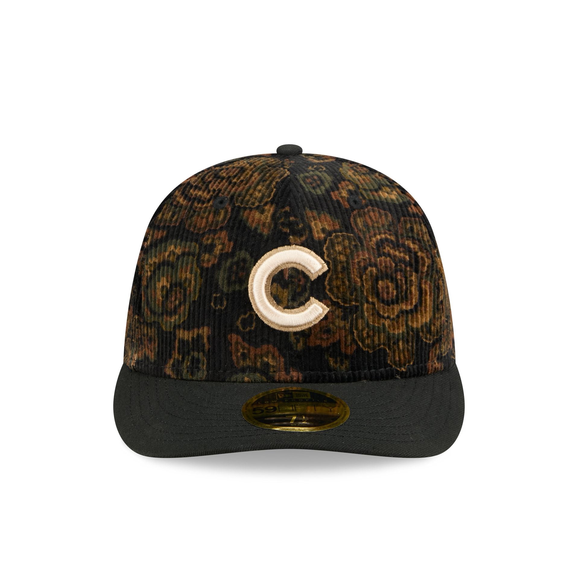 Alternative view of Chicago Cubs Three Looms Floral Cord Low Profile 59Fifty Fitted Hat