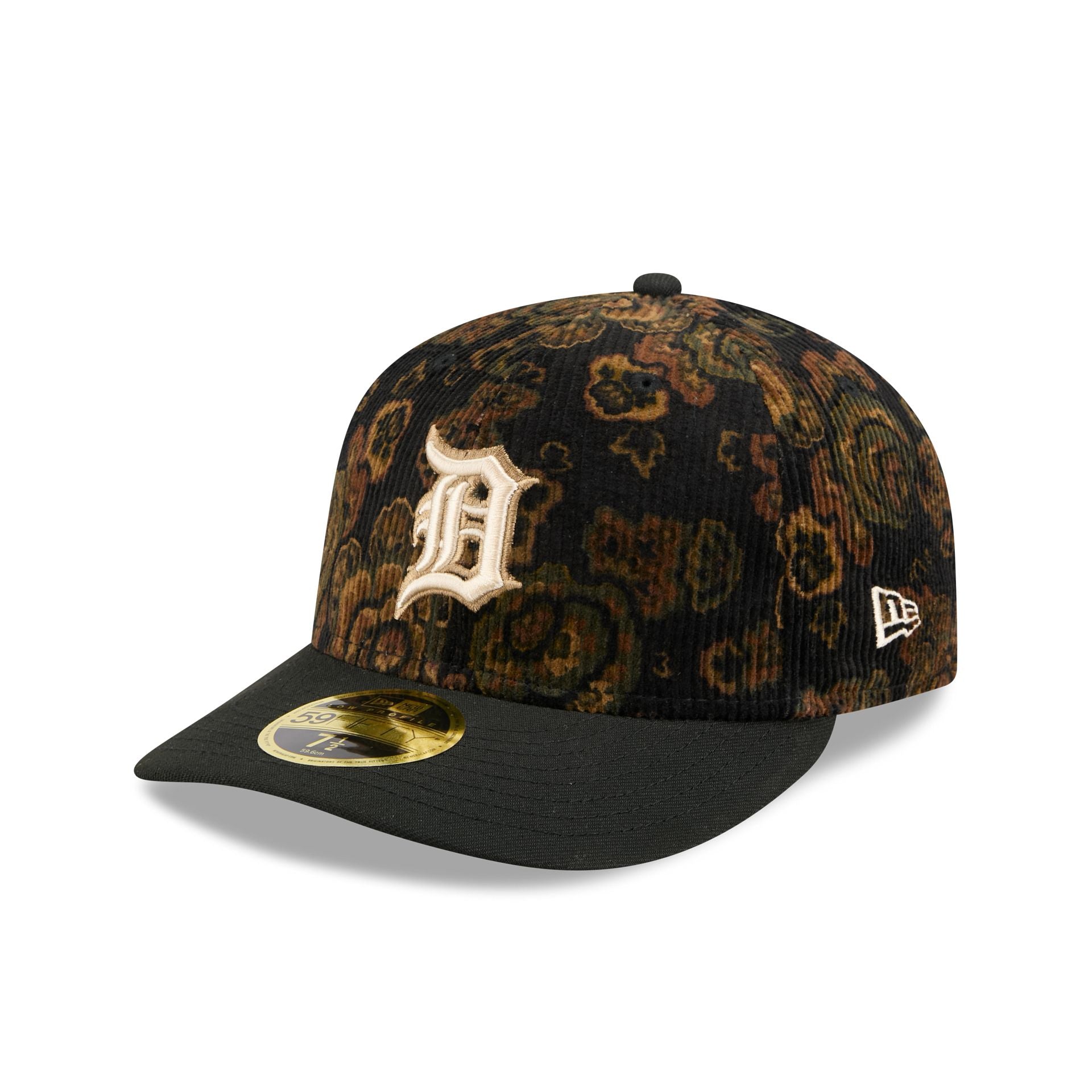 Detroit Tigers Three Looms Floral Cord Low Profile 59Fifty Fitted Hat