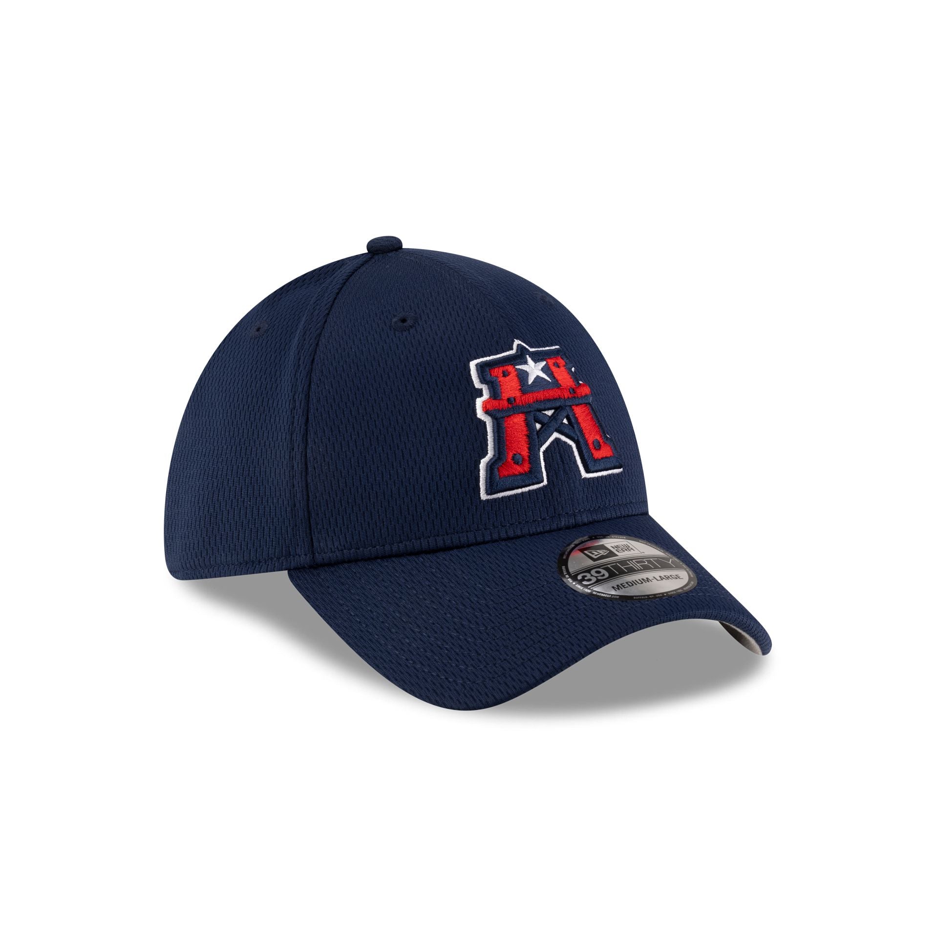 Houston Roughnecks Navy 39Thirty Stretch Fit Hat - Image 3