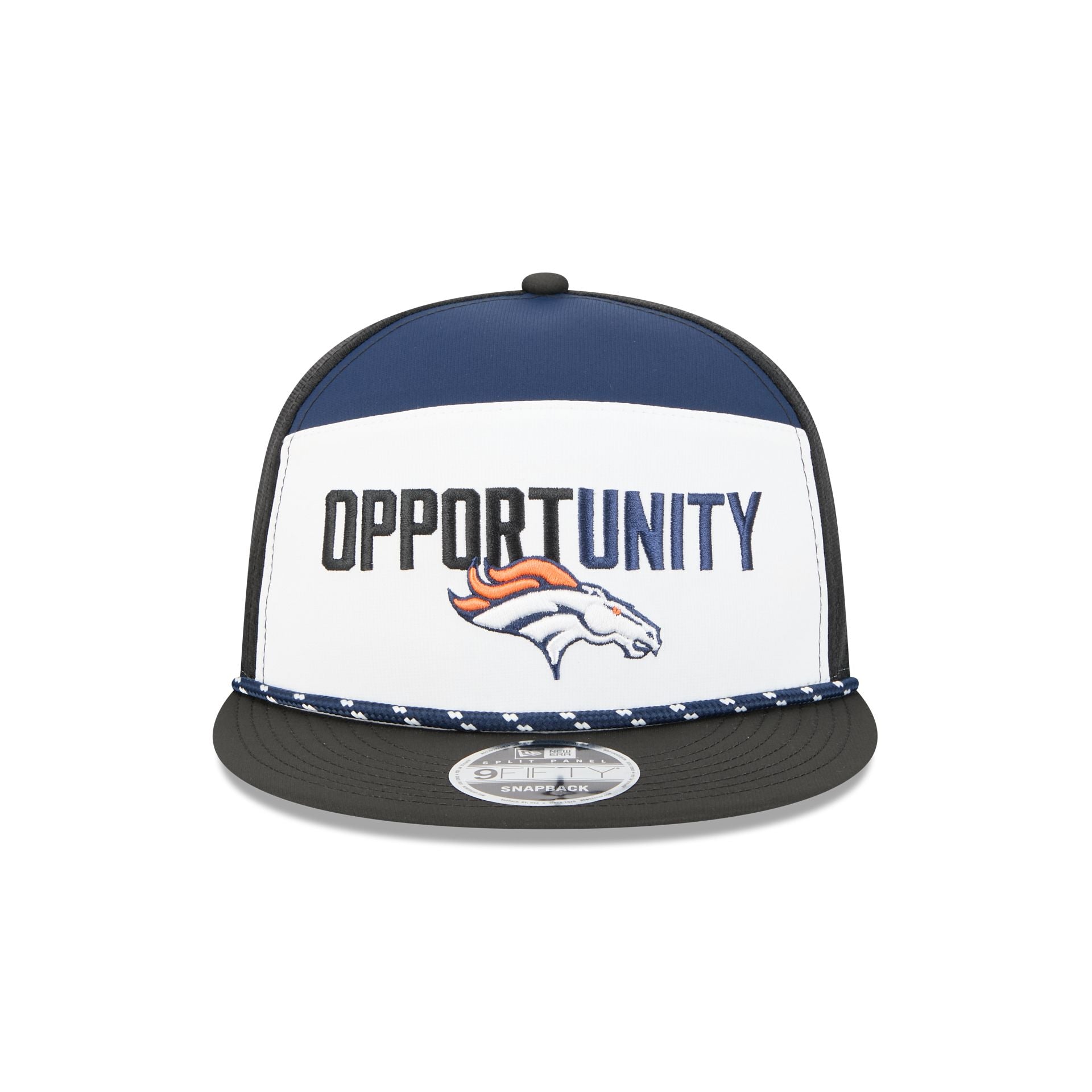 Alternative view of Denver Broncos 2025 Inspire Change Split Panel 9Fifty Snapback Hat