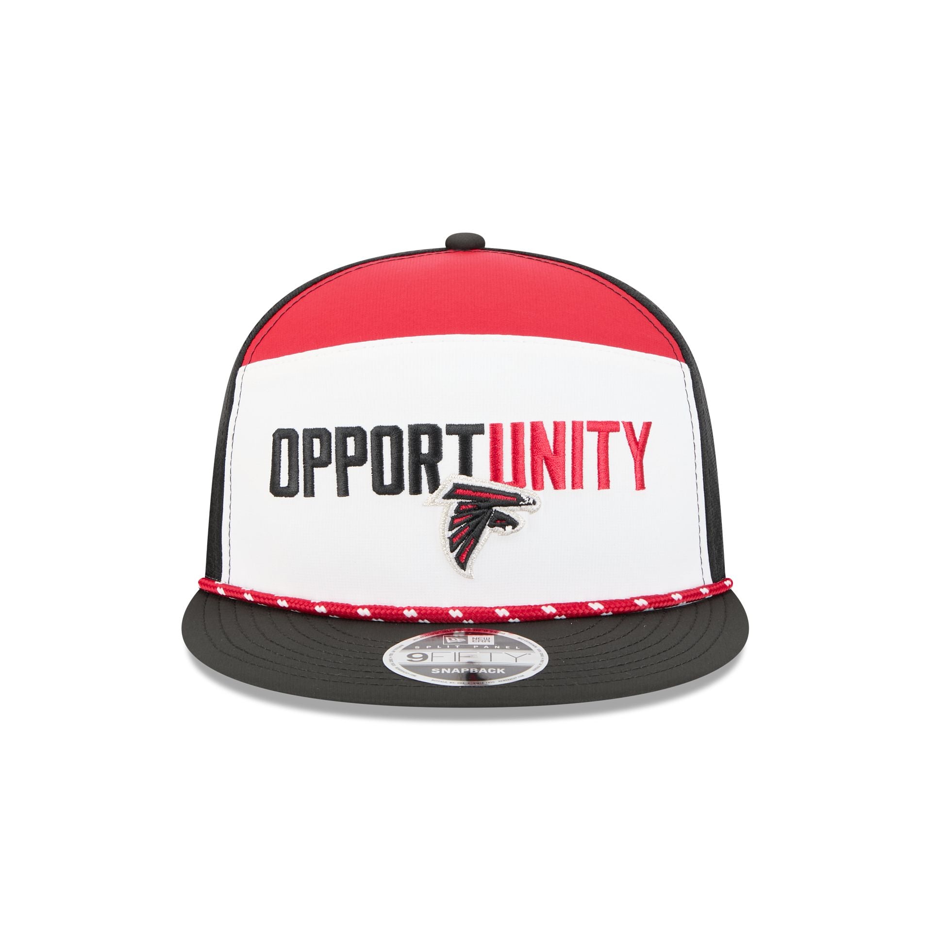 Alternative view of Atlanta Falcons 2025 Inspire Change Split Panel 9Fifty Snapback Hat