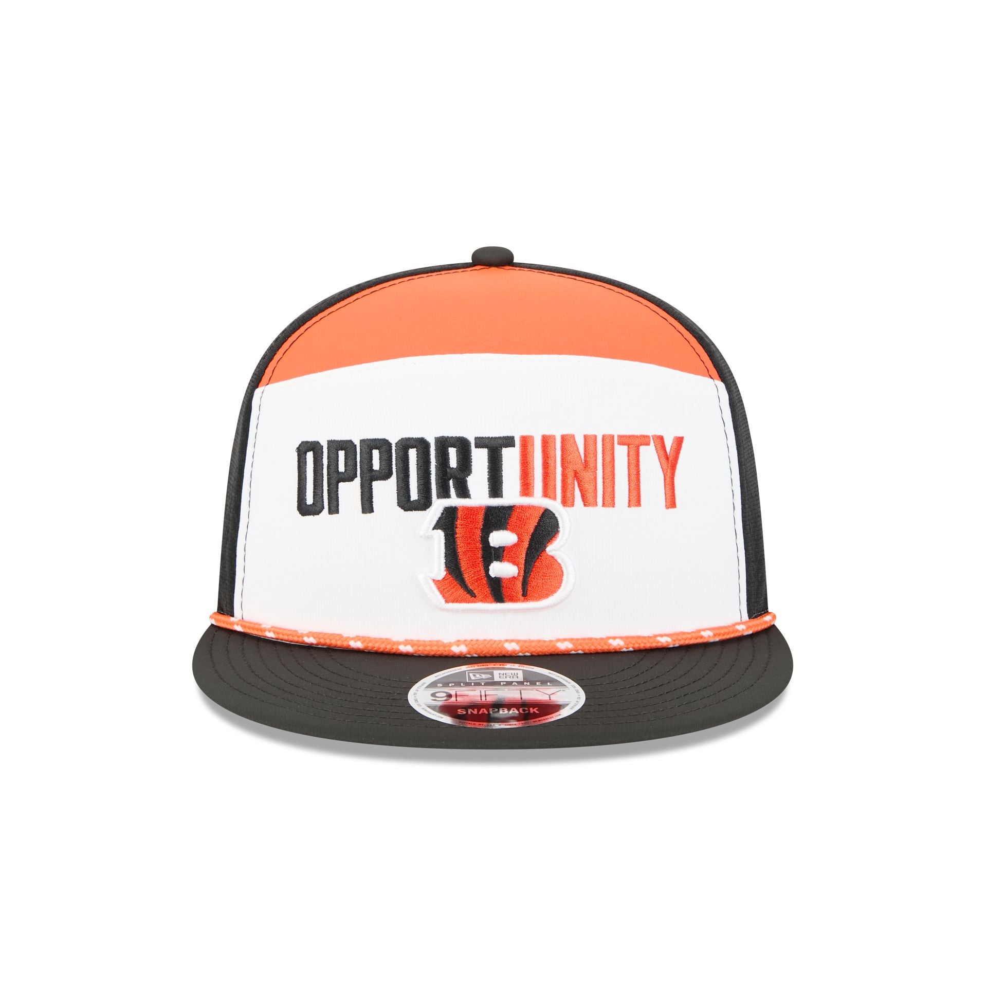 Alternative view of Cincinnati Bengals 2025 Inspire Change Split Panel 9Fifty Snapback Hat