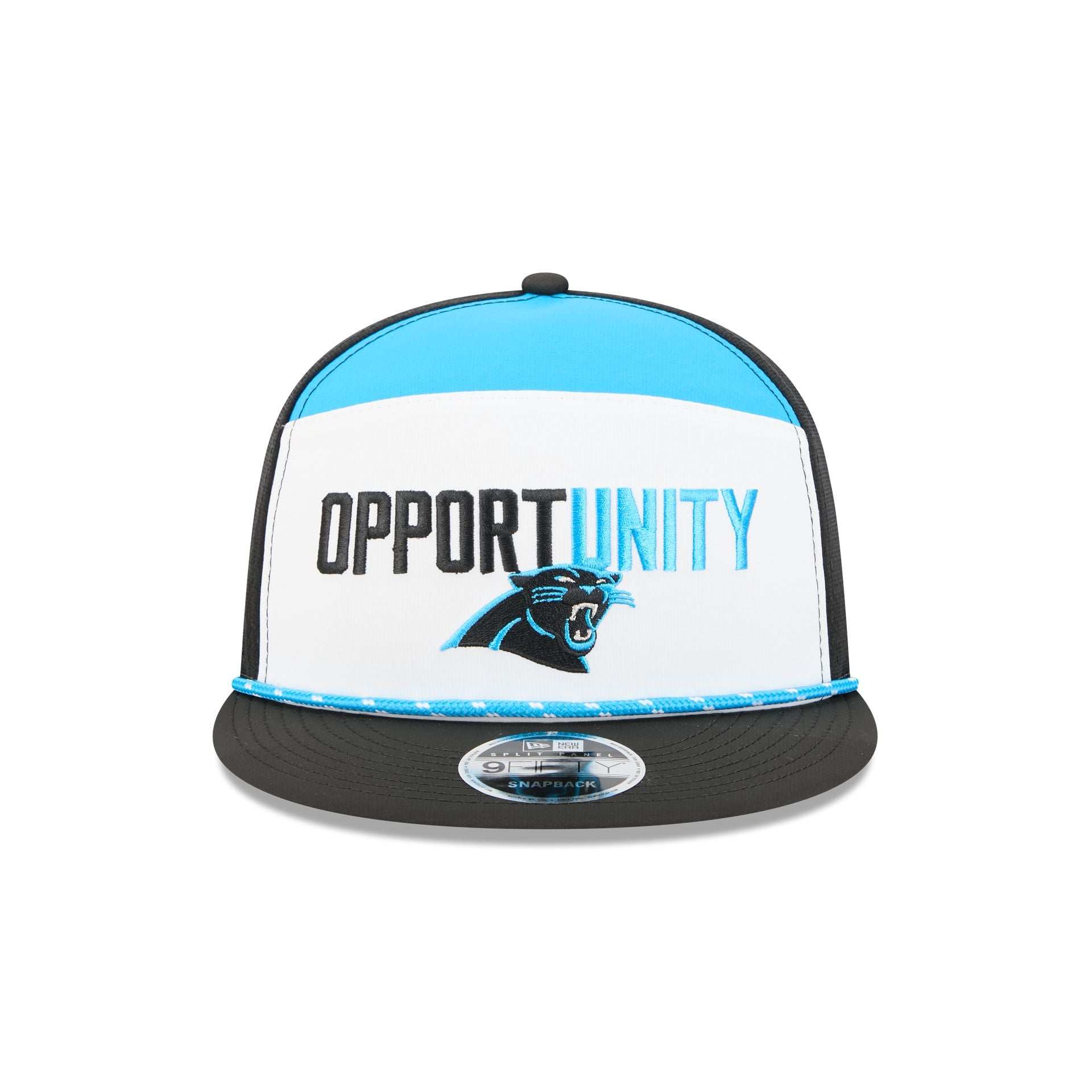 Alternative view of Carolina Panthers 2025 Inspire Change Split Panel 9Fifty Snapback Hat