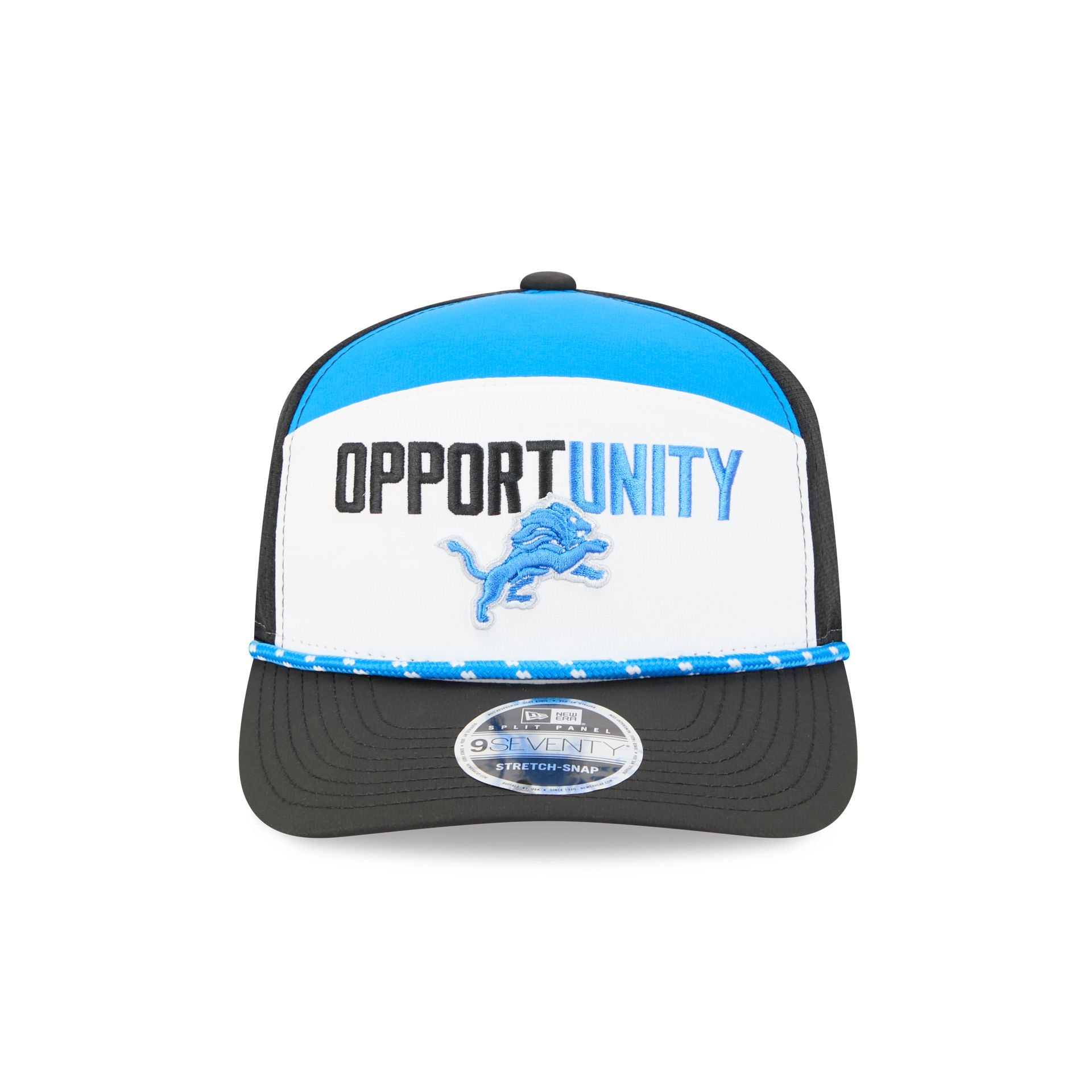 Alternative view of Detroit Lions 2025 Inspire Change Split Panel 9Seventy Trucker Hat