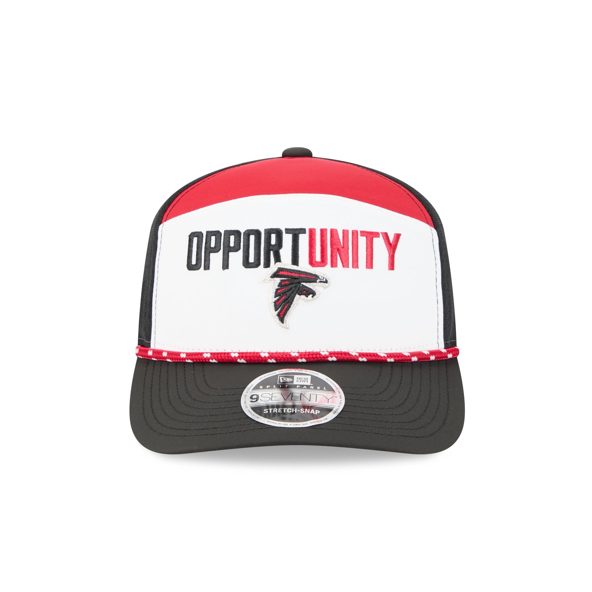 Alternative view of Atlanta Falcons 2025 Inspire Change Split Panel 9Seventy Trucker Hat