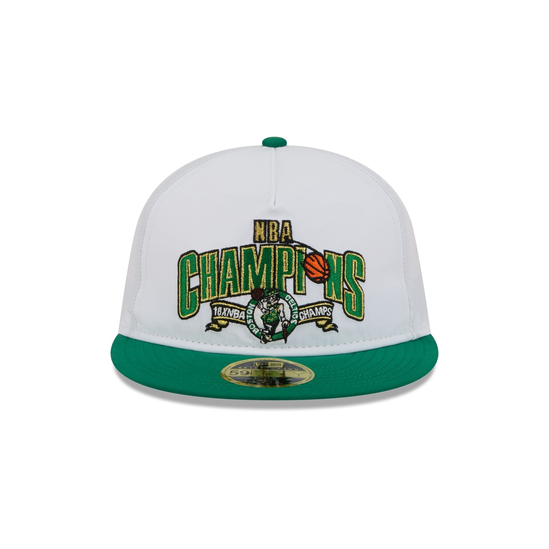 Alternative view of Boston Celtics Champions White Retro Crown 59Fifty Fitted Hat