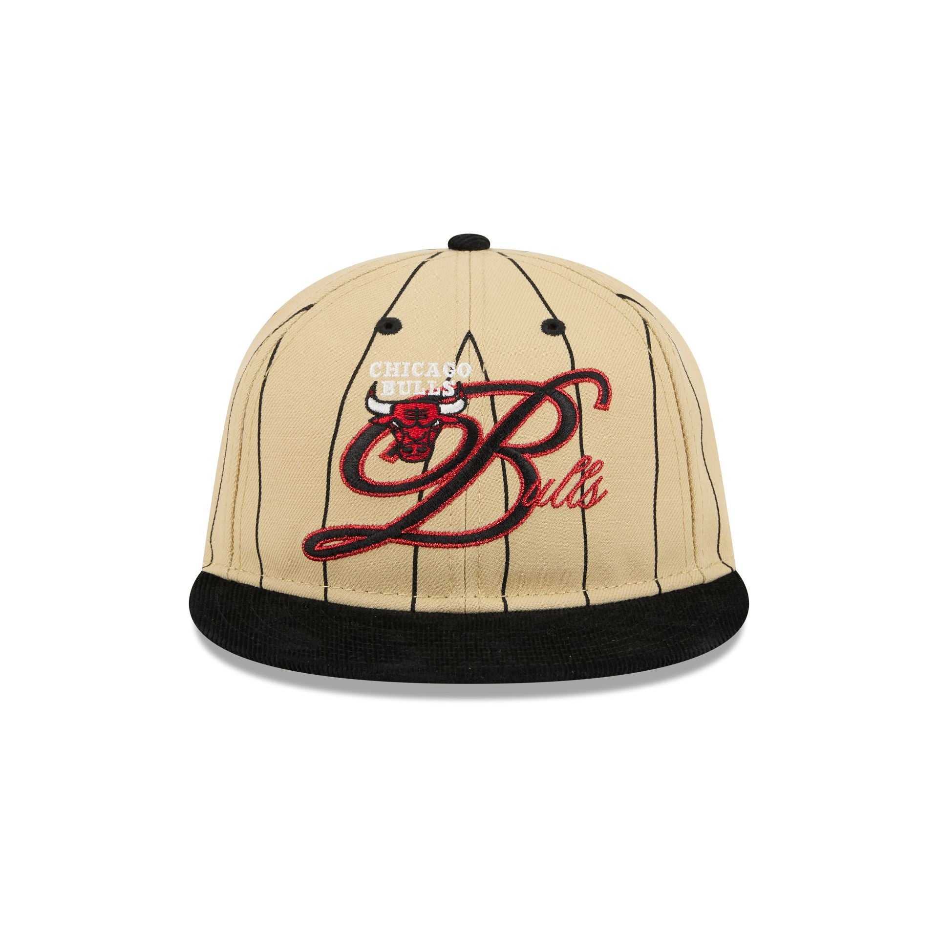 Alternative view of Chicago Bulls Pinstripe Script Retro Crown 9Fifty Adjustable Hat