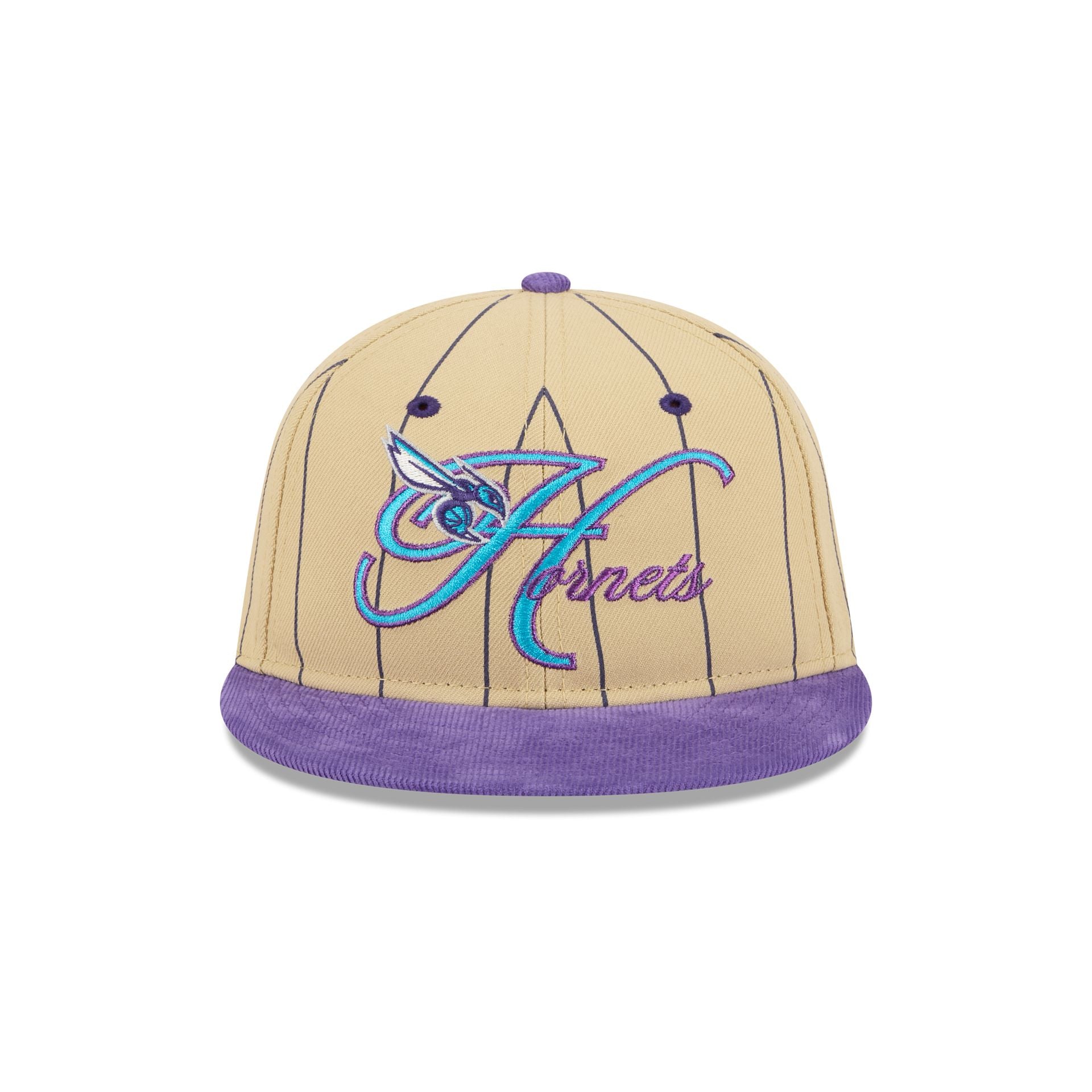Alternative view of Charlotte Hornets Pinstripe Script Retro Crown 9Fifty Adjustable Hat